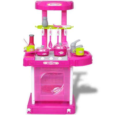 vidaXL Spielküche Spielküche mit Licht und Soundeffekten Rosa