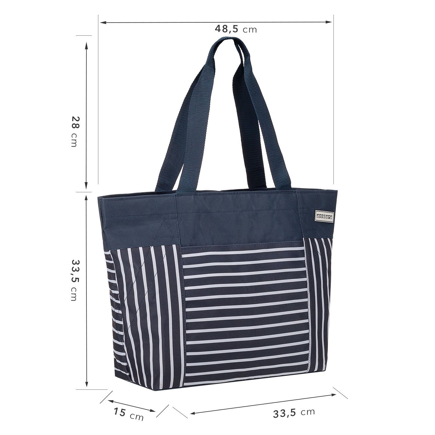 anndora Umhängetasche shopper 17 Liter Strandtasche, verstärkter Boden - In günstig online kaufen