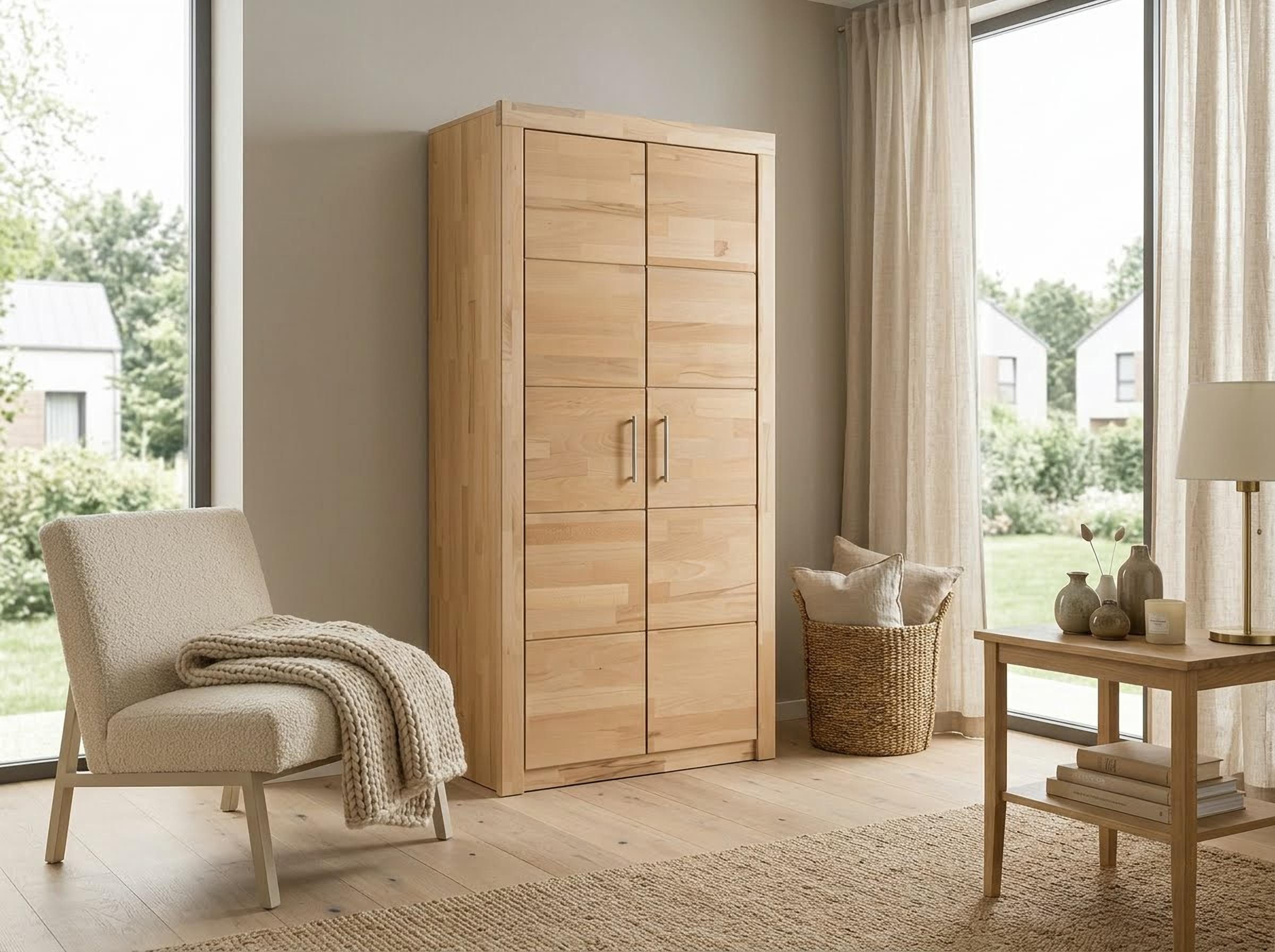 VOGL Möbelfabrik Aktenschrank Toronto in 2 Breiten, teilmassiv, Fächer für Aktenordner, Made in Germany
