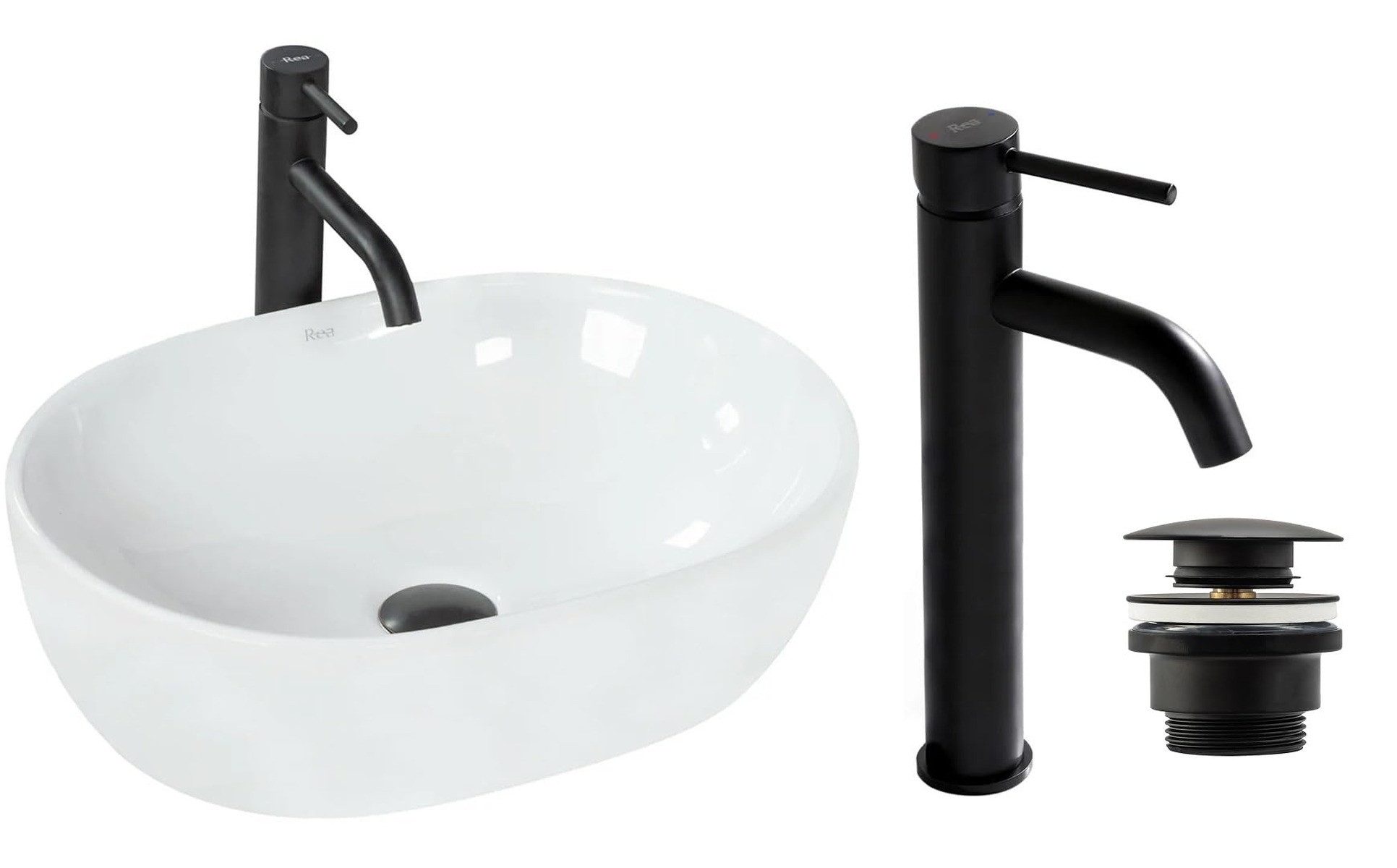 GTM Design Aufsatzwaschbecken Glanz Set mit günstig online kaufen
