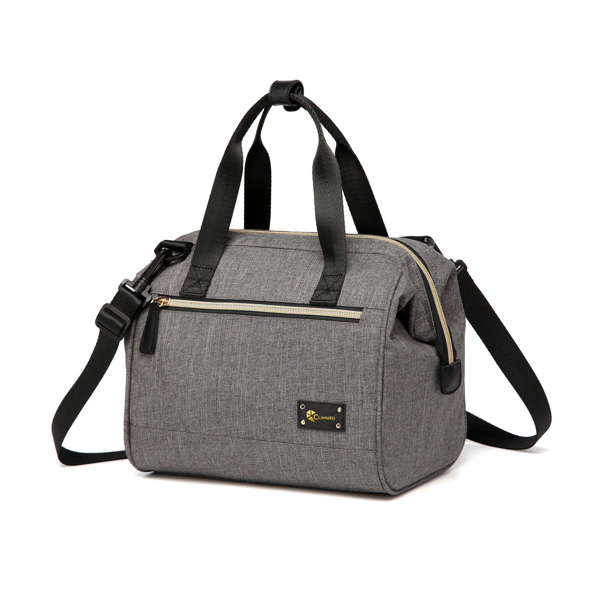 Wickeltasche Pflegetasche) Grau Clamaro (Wickeltasche