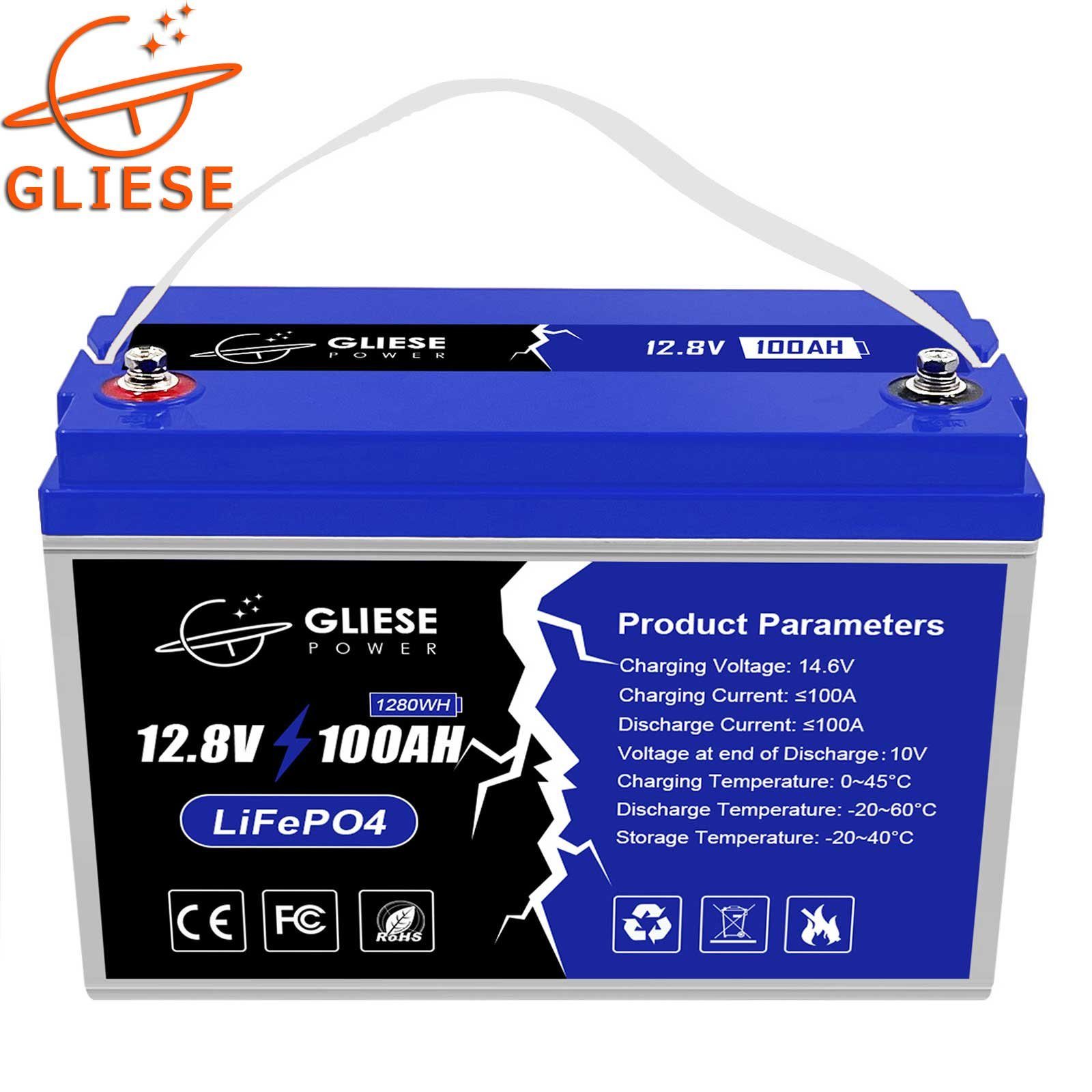 LiFePO4 Bleiakkus mAh GLIESE 100000 12V (12 V)