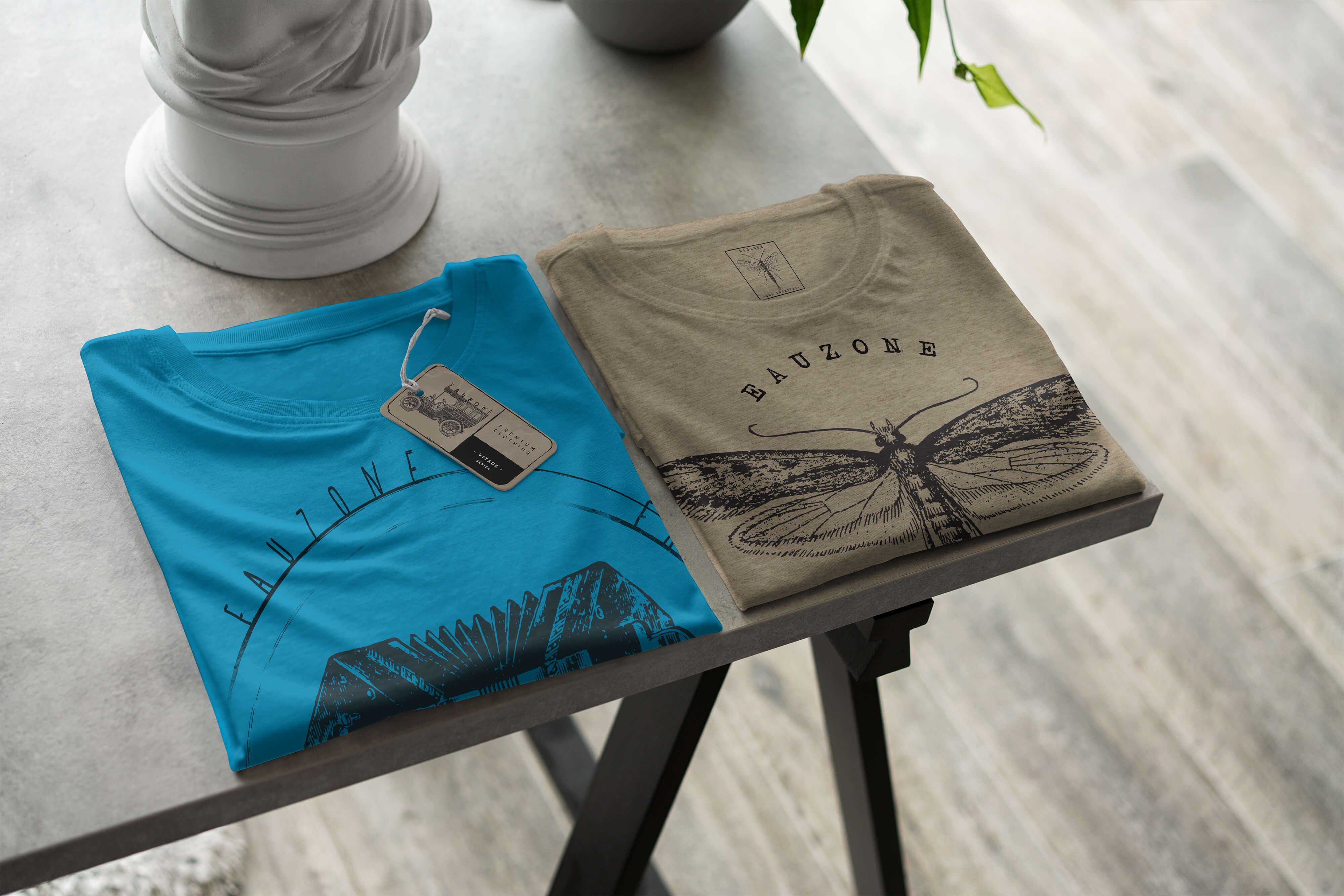 Sinus Vintage Ziehharmonika Atoll Herren T-Shirt Art T-Shirt