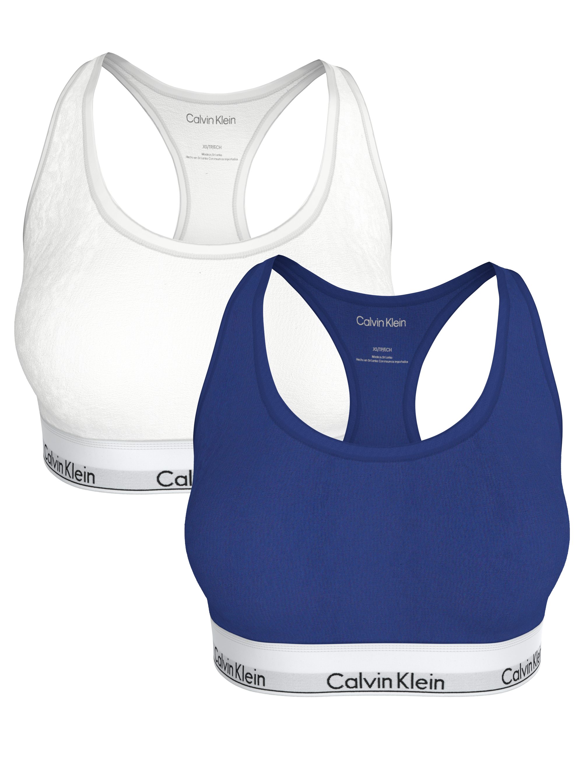 Calvin Klein Underwear Bralette BRALETTE 2PK (Packung, 2er-Pack) Körpernahe Passform mit elastischem Bund