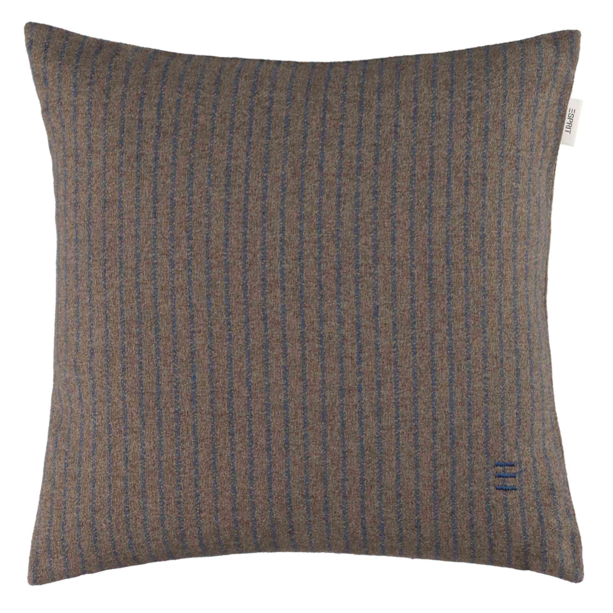 Esprit Kissenhülle FUN STRIPE-2 Zierkissenhülle, (2 Stück), 38 x 38 cm - 2er Set in Braun