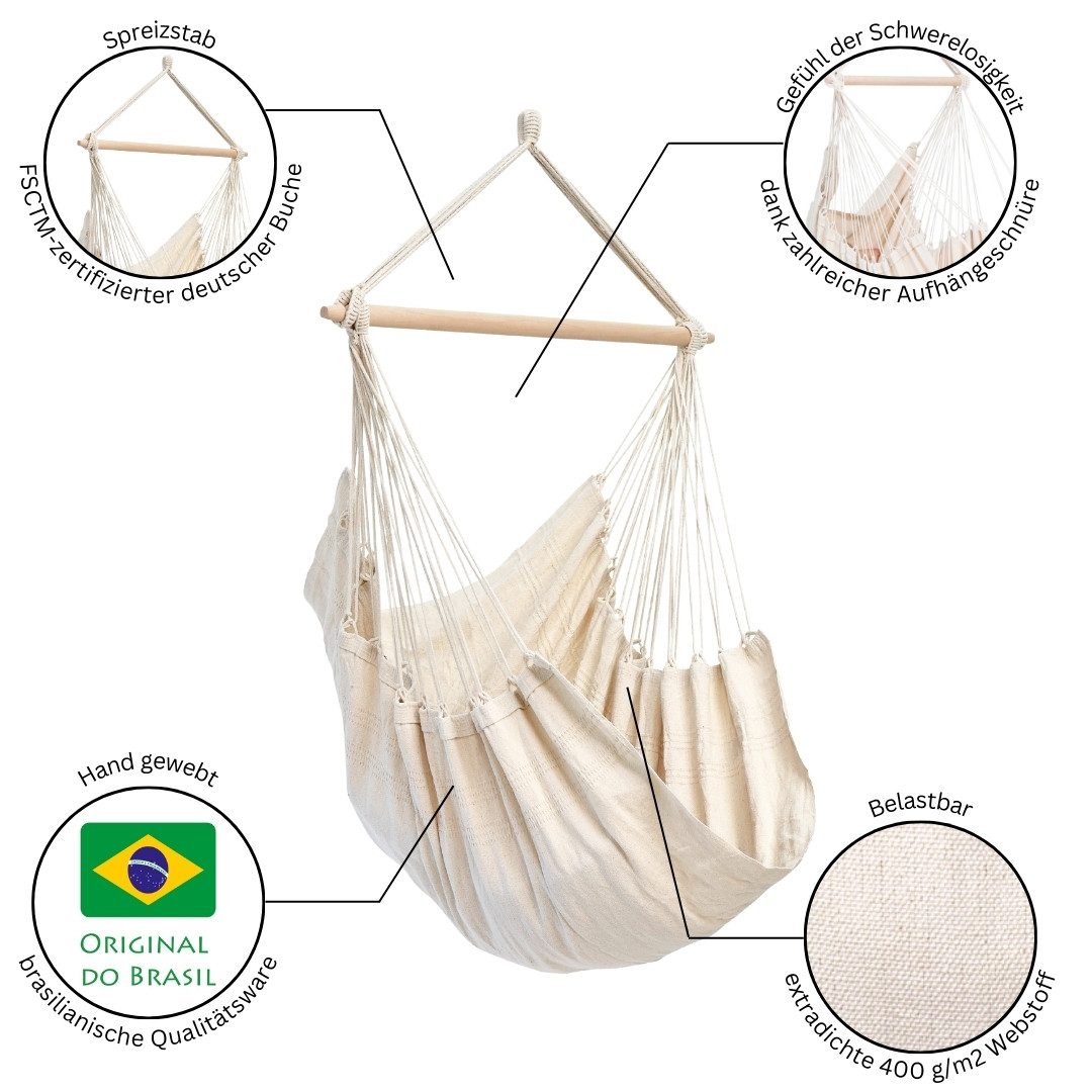 Amazonas Hängesessel Brasil KingSize Hängestuhl (Belastbarkeit günstig online kaufen