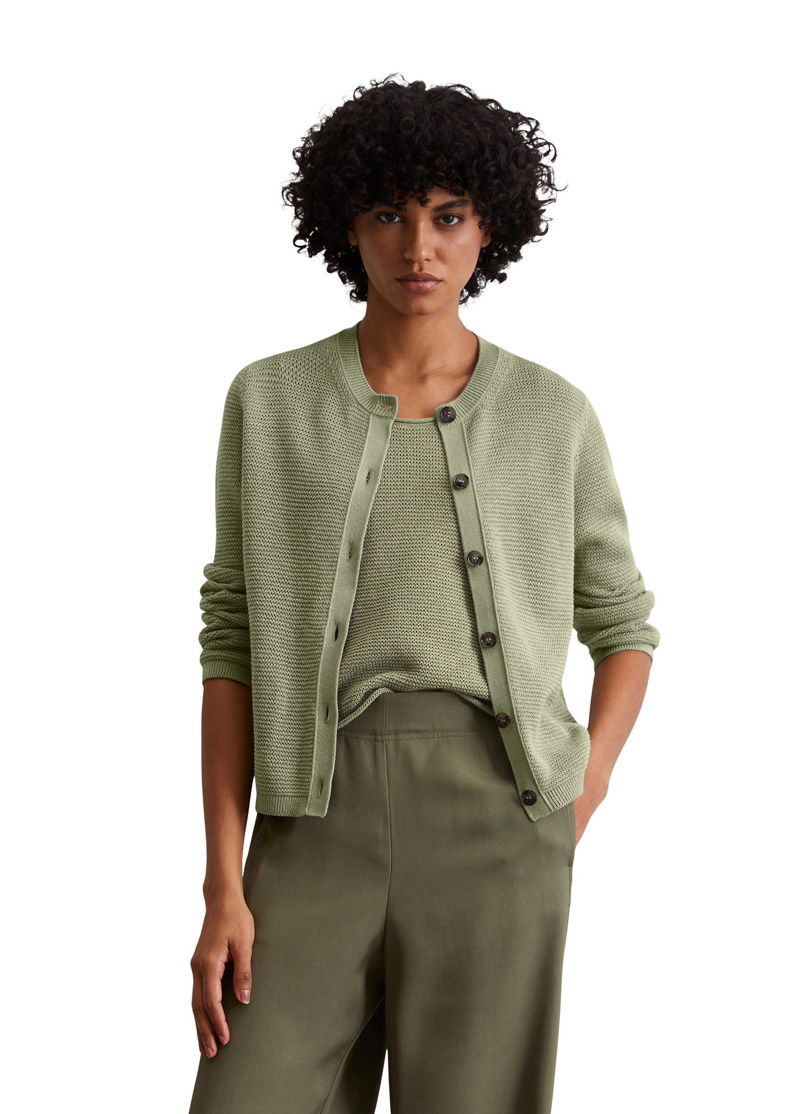 Marc O'Polo Cardigan aus Heavy-Weight-Organic-Cotton günstig online kaufen