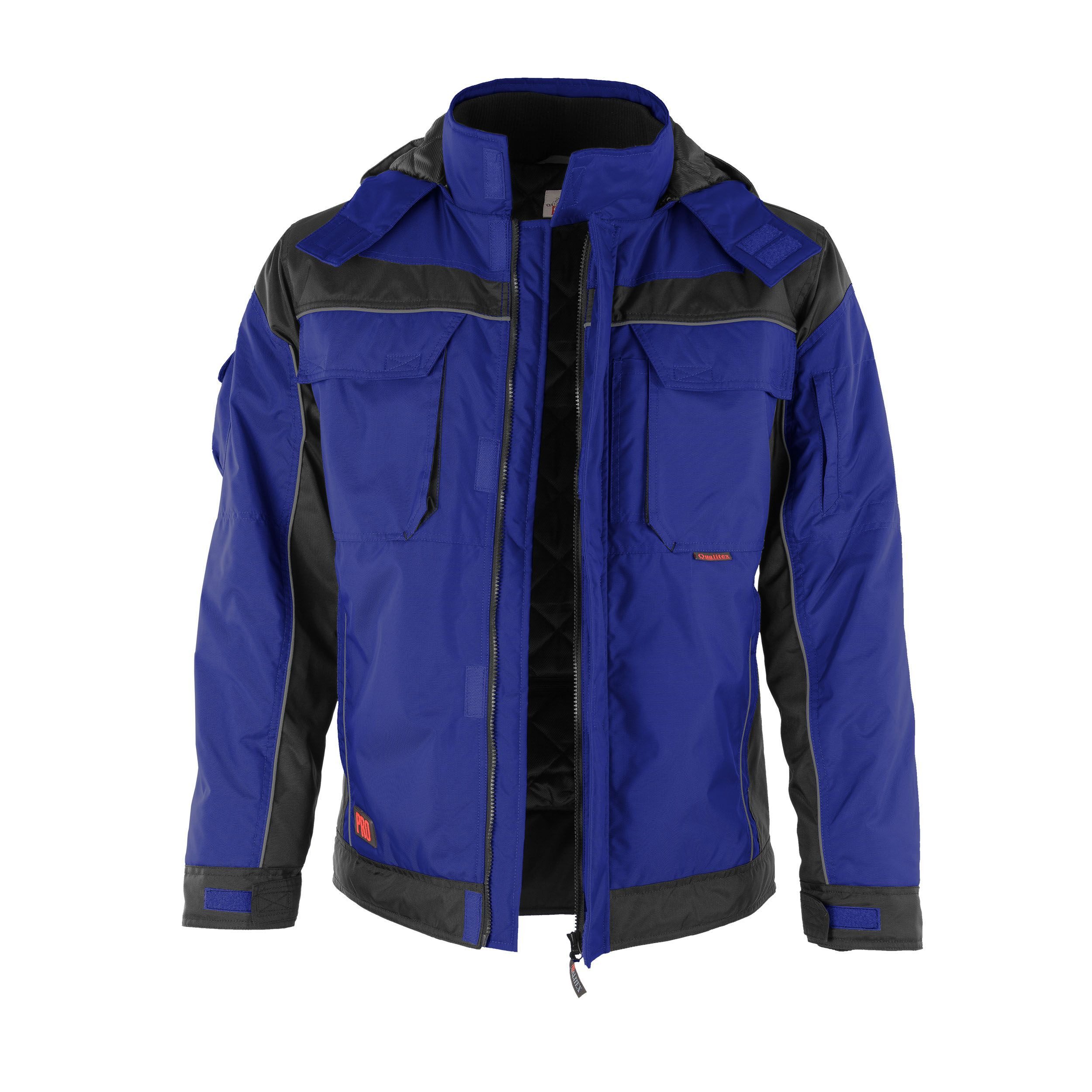 Qualitex Workwear Winterjacke Winterjacke "PRO" kornblau/schwarz, günstig online kaufen