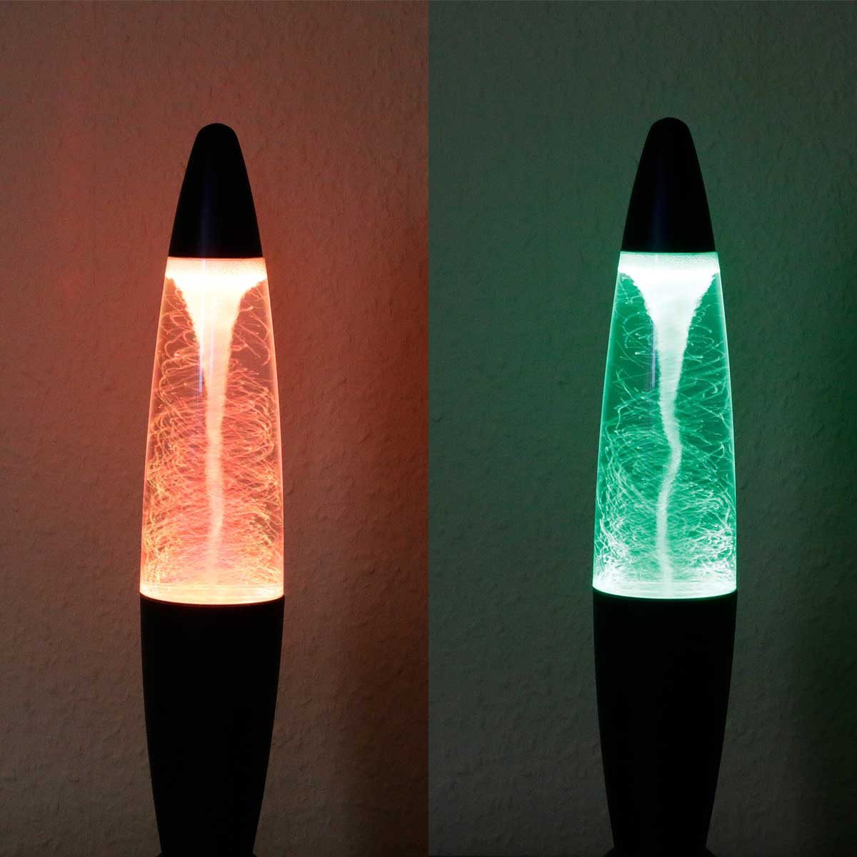ChiliTec LED Dekolicht Dekoleuchte "CTL-TORNADO" 37cm, RGB Farbwechsel, blau,gelb,grün,orange/amber,pink,RGB/mehrfarbig,rot