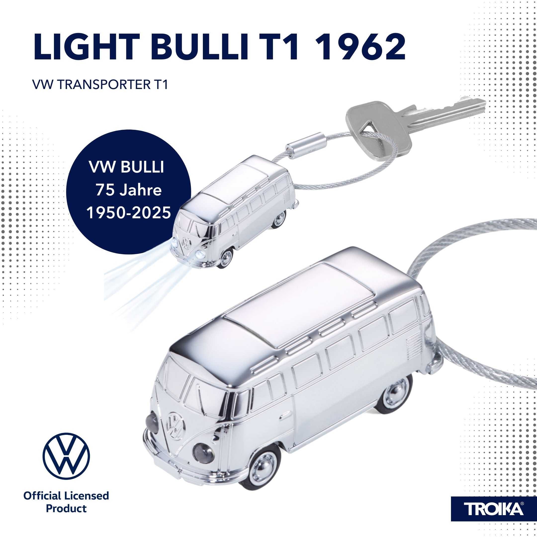 TROIKA Schlüsselanhänger LIGHT BULLI T1 1962