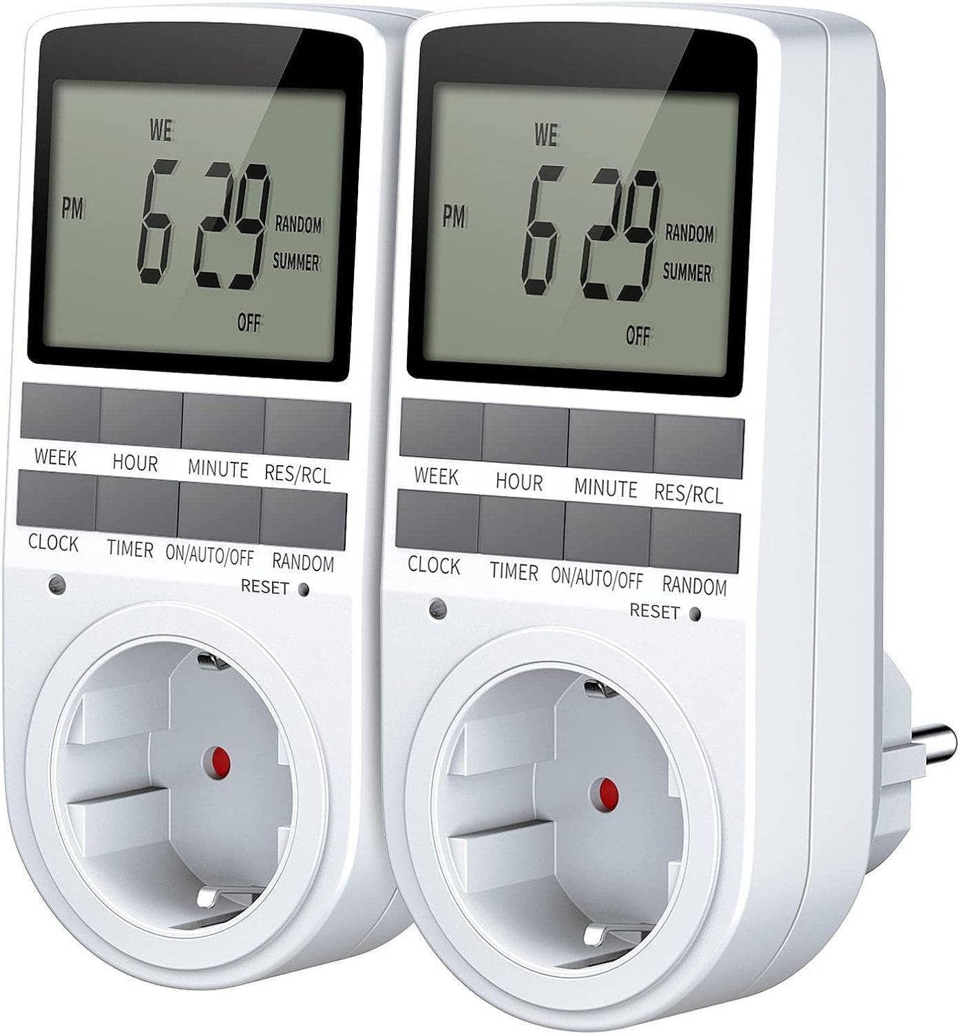 Steckdosenschalter Digitale Zeitschaltuhr Steckdose, elektronische Digitale Zeitschaltuhr
