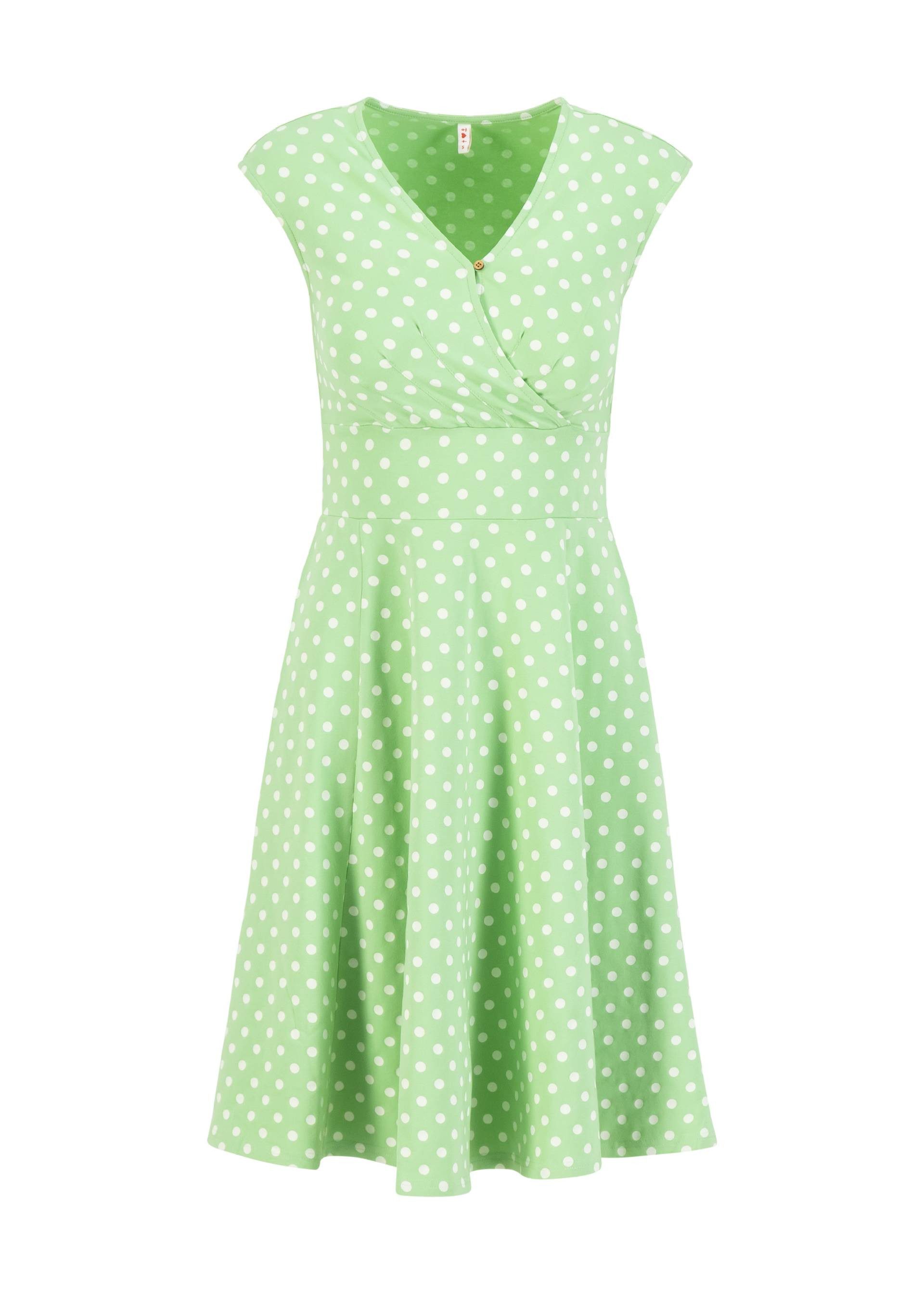 Blutsgeschwister Sommerkleid Shalala Tralala in Love - Kleid Damen - Jersey - Wickel - Tupfenkleid