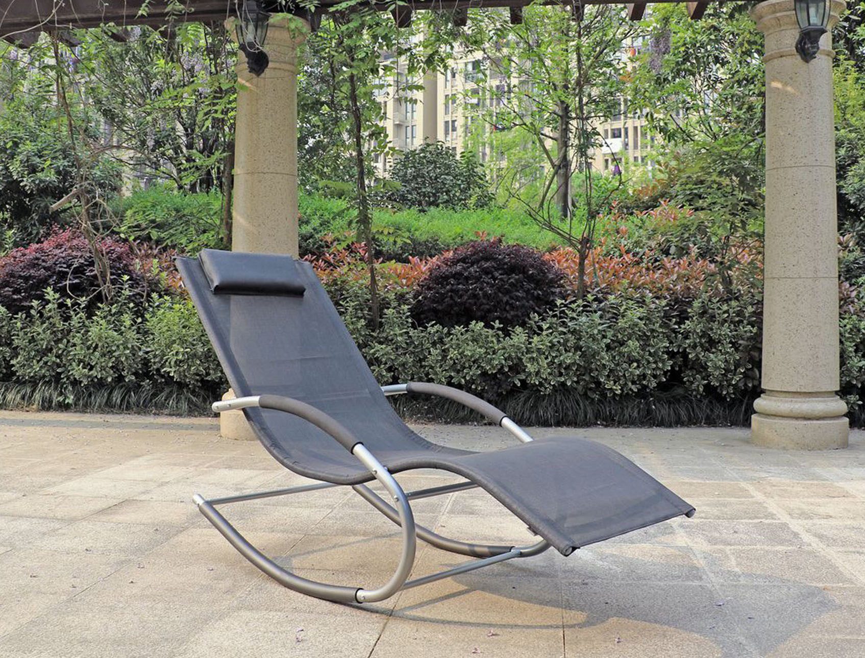 Garden Pleasure Gartenliege NAXOS, Gartenliege, Schaukelliege, OTTOs Choice, Belastbarkeit bis 120 kg, robust, stabil – Bild 2 von 4