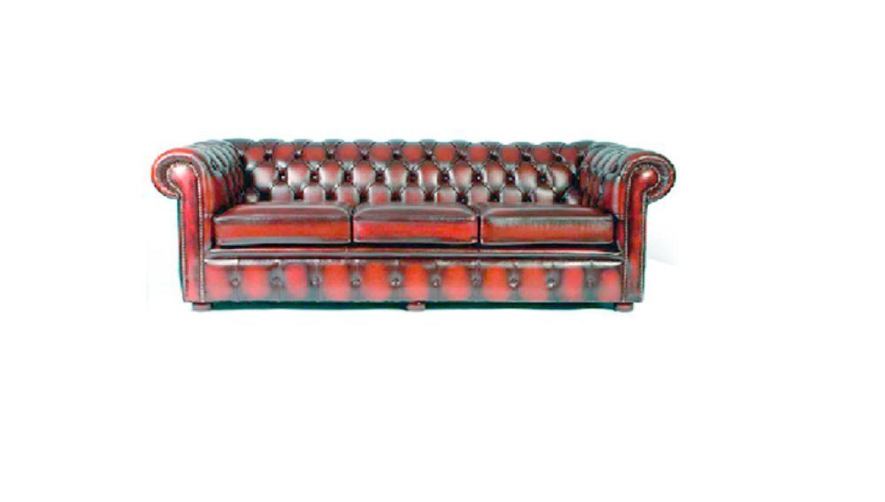 Luxus Sofa Made Neu, JVmoebel Ohrensessel in Grüne Sitzer Chesterfield + Europe 3+1 Sofagarnitur Rot