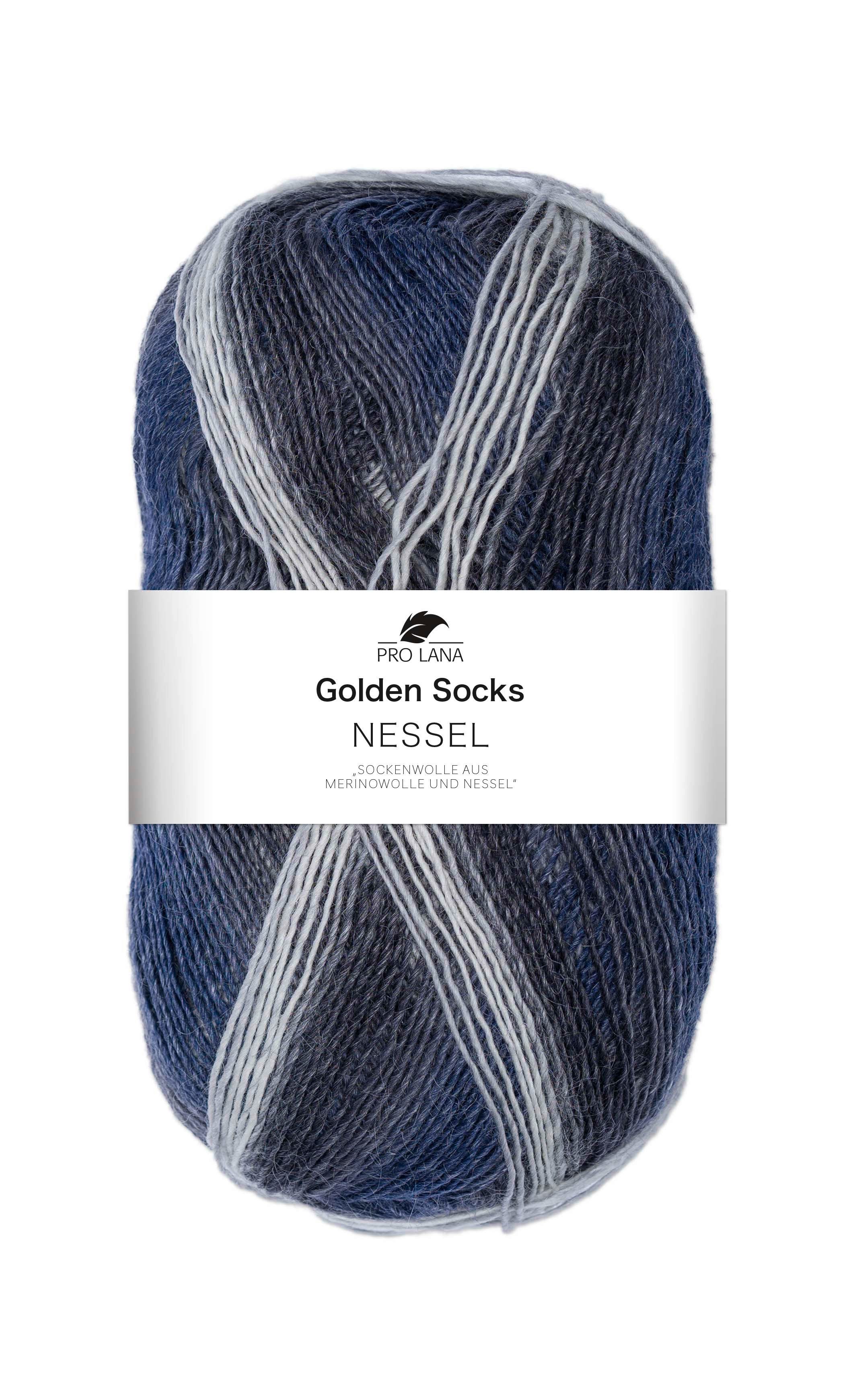 Pro Lana 100g Pro Lana Golden Socks Nessel Effektgarn