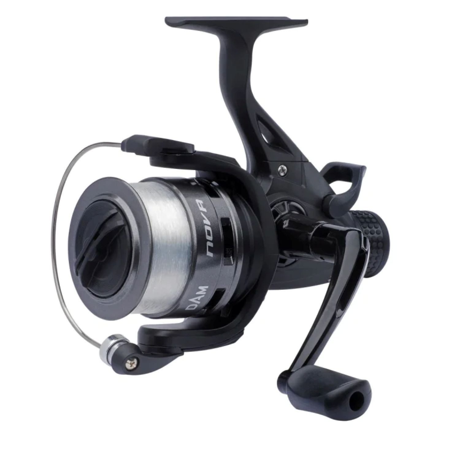 DAM Fishing Spinnrolle Quick Nova FS Spinning Reel Rolle in 4 Größen mit Schnur Freilaufrolle), Freilaufrolle