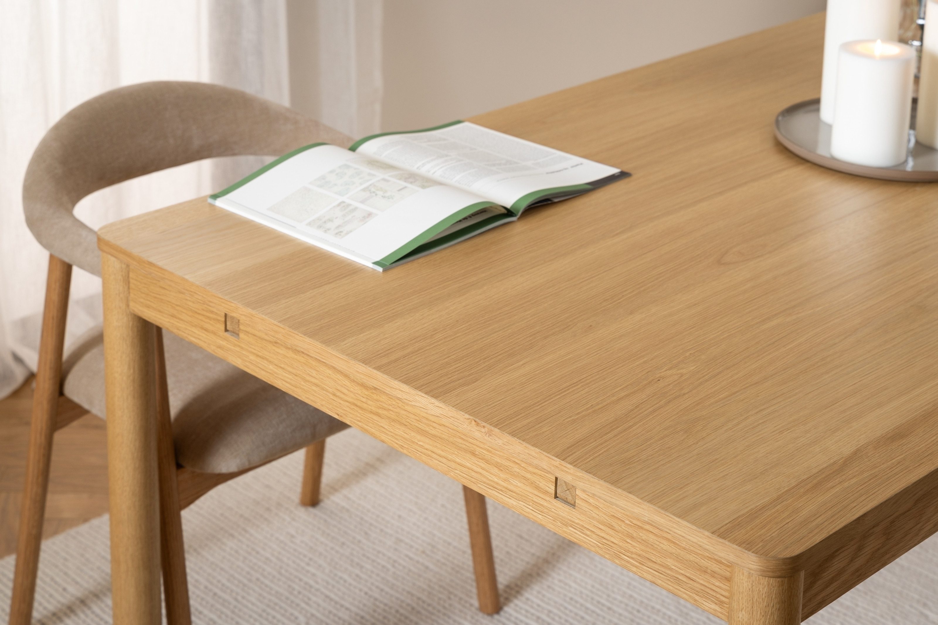ACTONA GROUP Esstisch in Eiche, MDF - 200x75x100cm (BxHxT)