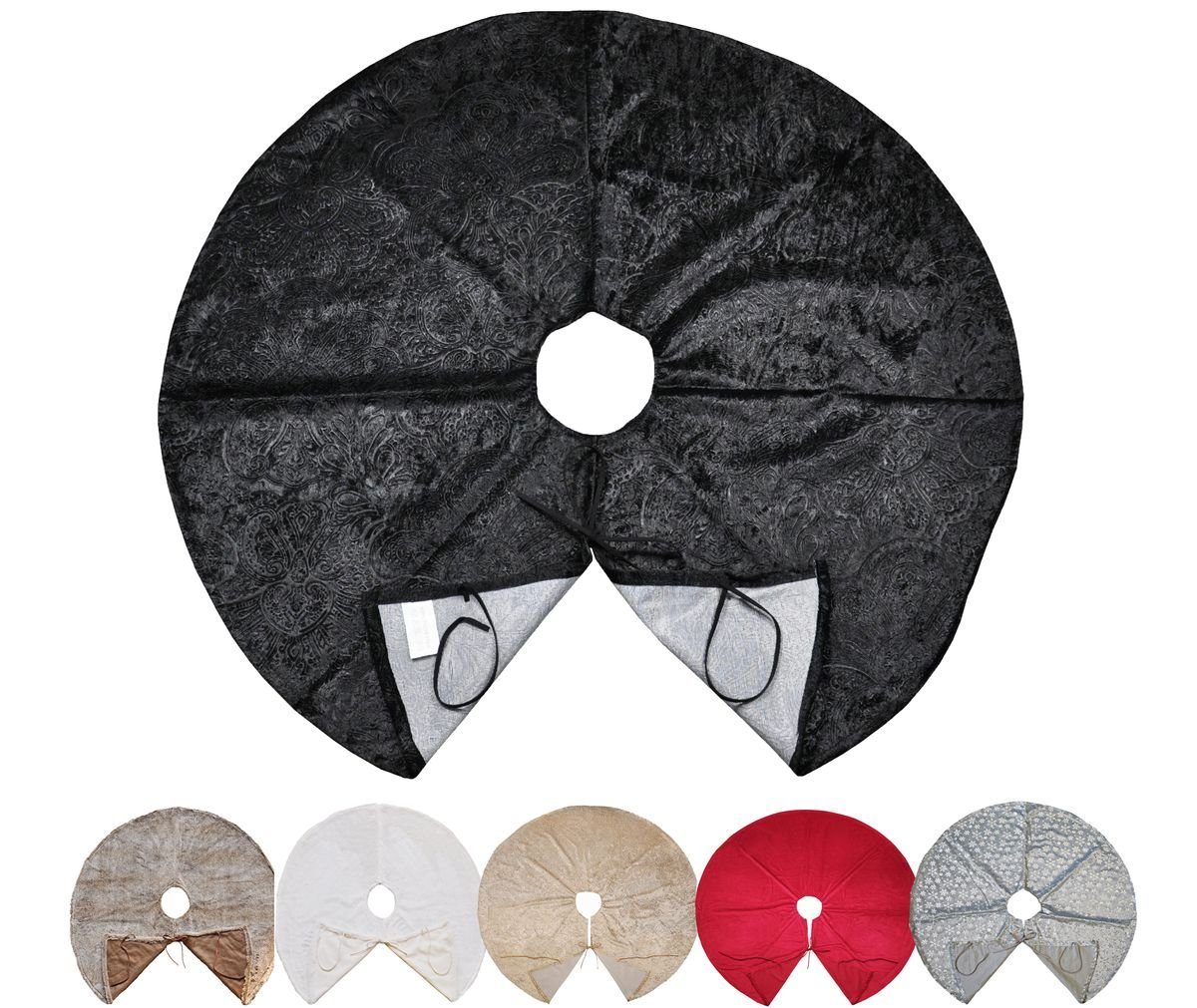 JACK Weihnachtsbaumdecke Kuschlige Christbaumdecke Rund Ø 120cm Weihnachtsb günstig online kaufen