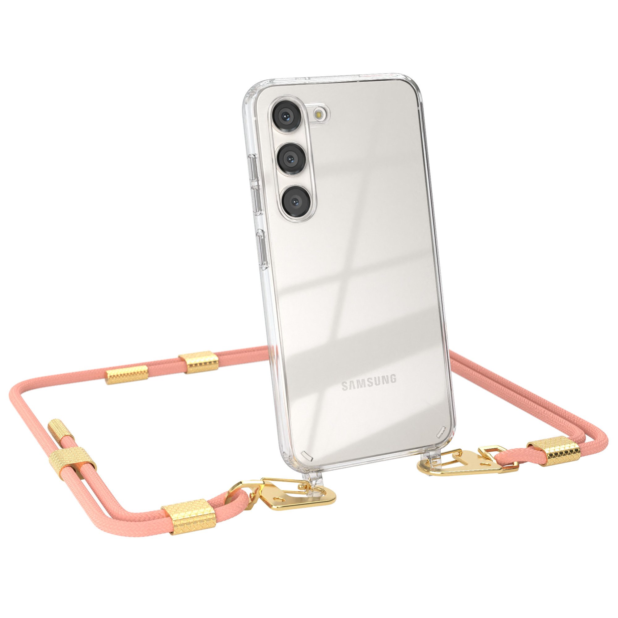 Handykette Silikonhülle mit Kette für Samsung Galaxy S23