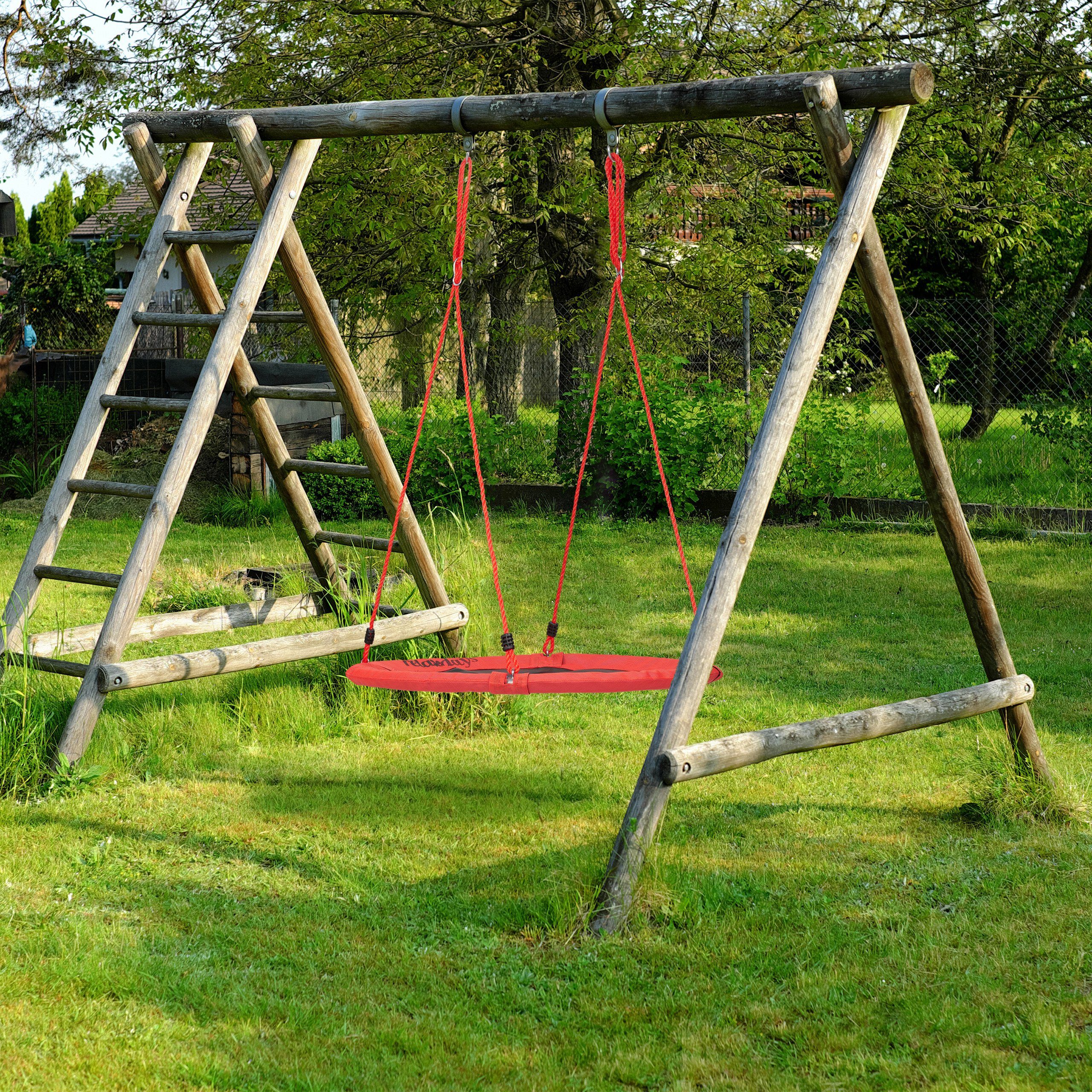 relaxdays Nestschaukel Runde Nestschaukel 90 cm, günstig online kaufen