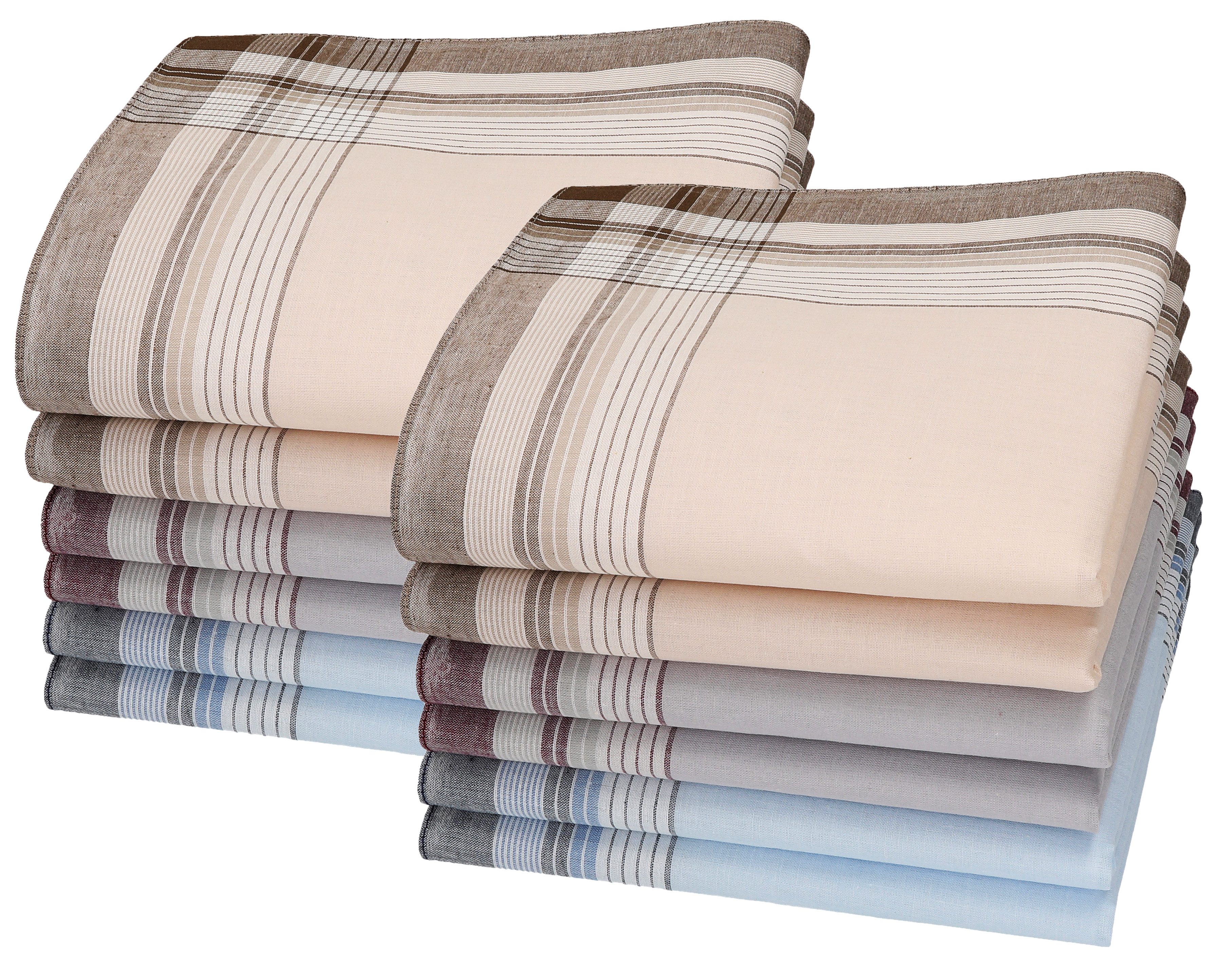 Betz Taschentuch 12 Stück Herren Stoff Taschentücher Set Martin Dessin 01 Gr 40x40cm, (Dessin 01, 12-St)