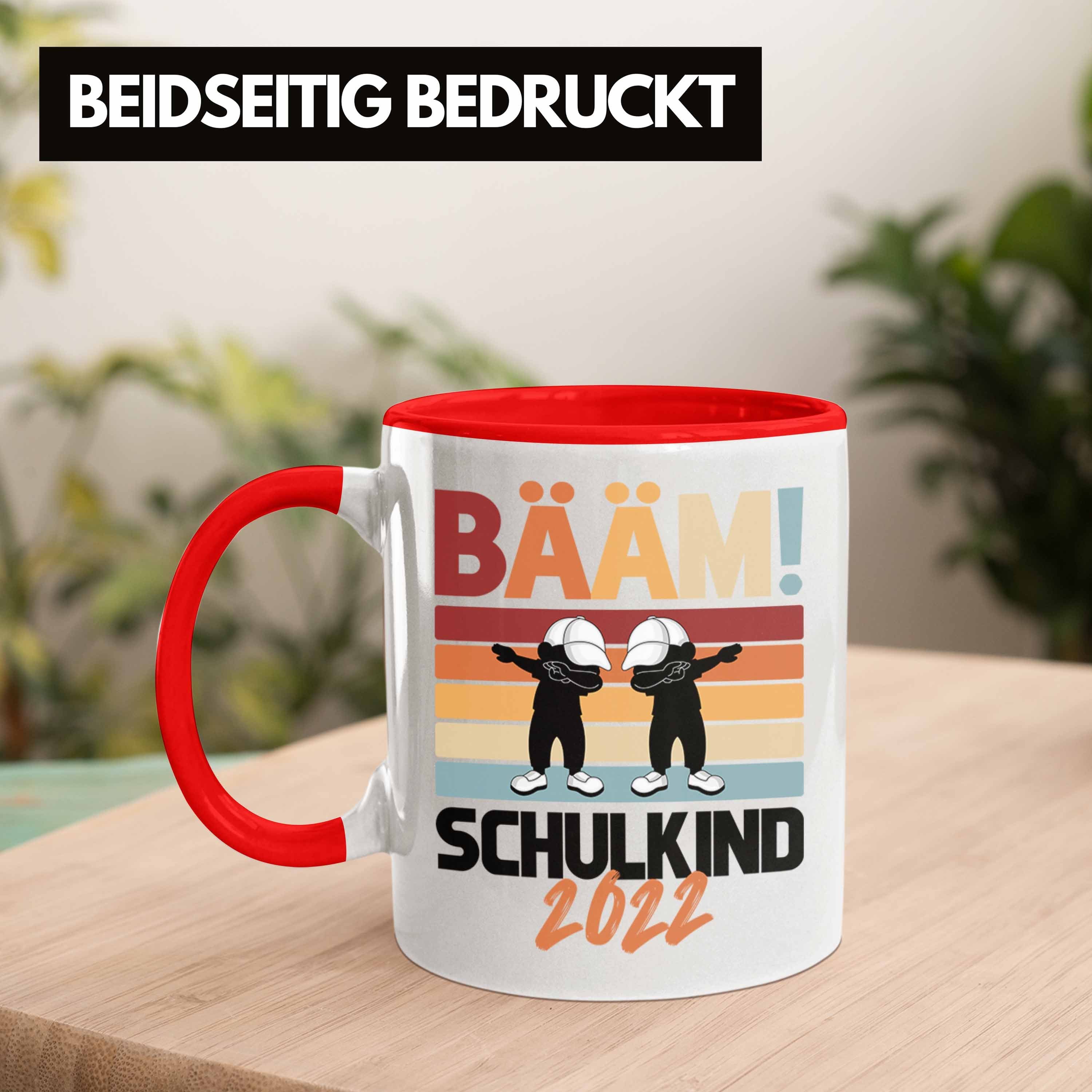 1. für Rot Tasse Junge Schulanfang Füllung Schulkind Einschulung Trendation Schultüte Schulstart Tasse Geschenk Jungs Schuleinführung Schultag Trendation - Geschenkidee