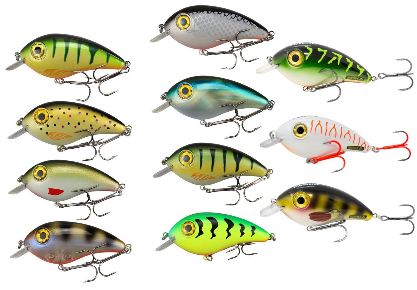 Seika Pro Kunstköder Seika Pro Wobbler Pikebomb 10cm 44g - Crankbait