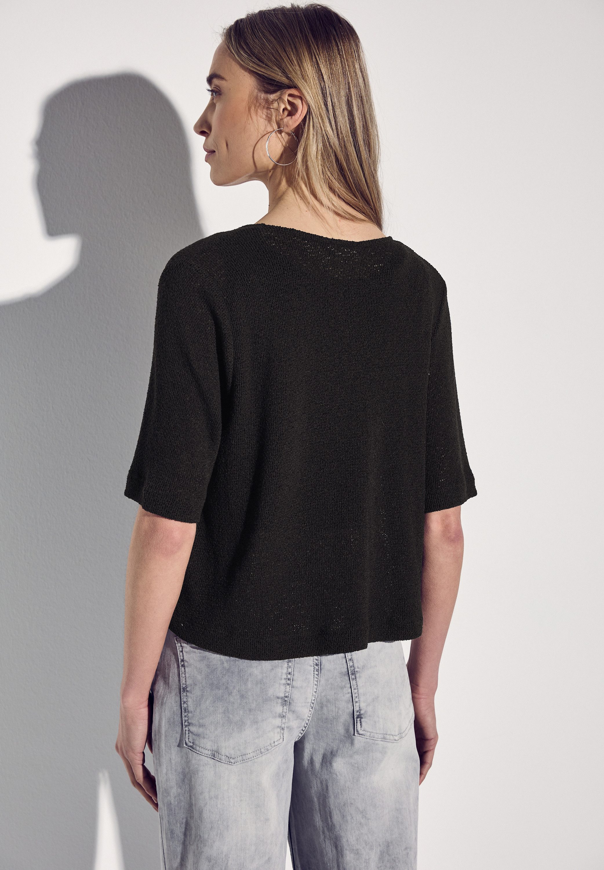 STREET ONE Shirtjacke im Strick-Look günstig online kaufen