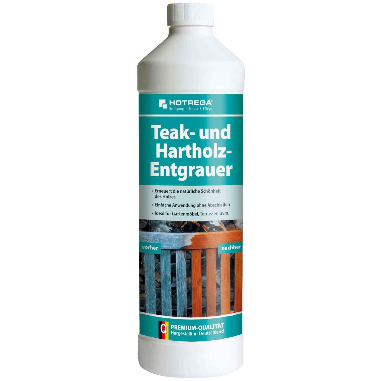 HOTREGA® Teakholz Entgrauer 1L Pflegeset