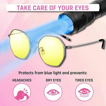 KLIM Sonnenbrille Juliette Blaulichtfilter Gaming Brille für PC, Handy, Anti-Müdigkeit, Anti-Blaulicht