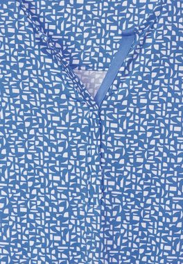 Cecil 3/4-Arm-Shirt Cecil Zweifarbiges Tunikashirt in Water Blue (1-tlg) Nicht Vorhanden