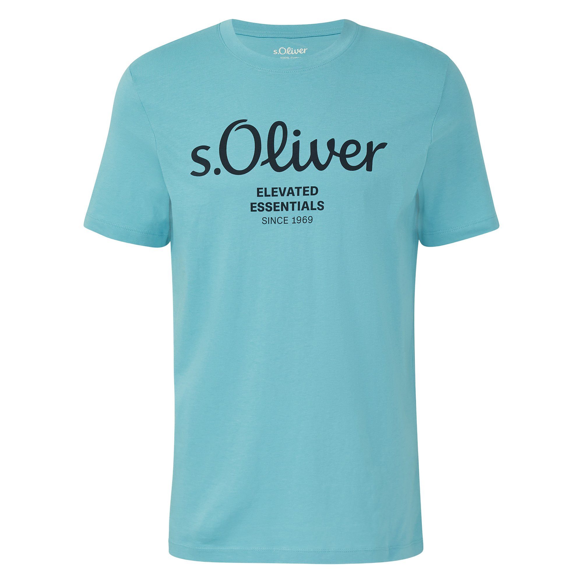 s.Oliver T-Shirt Herren T-Shirt 4er Pack Baumwolle Logo T-Shirt (Packung, 4 günstig online kaufen