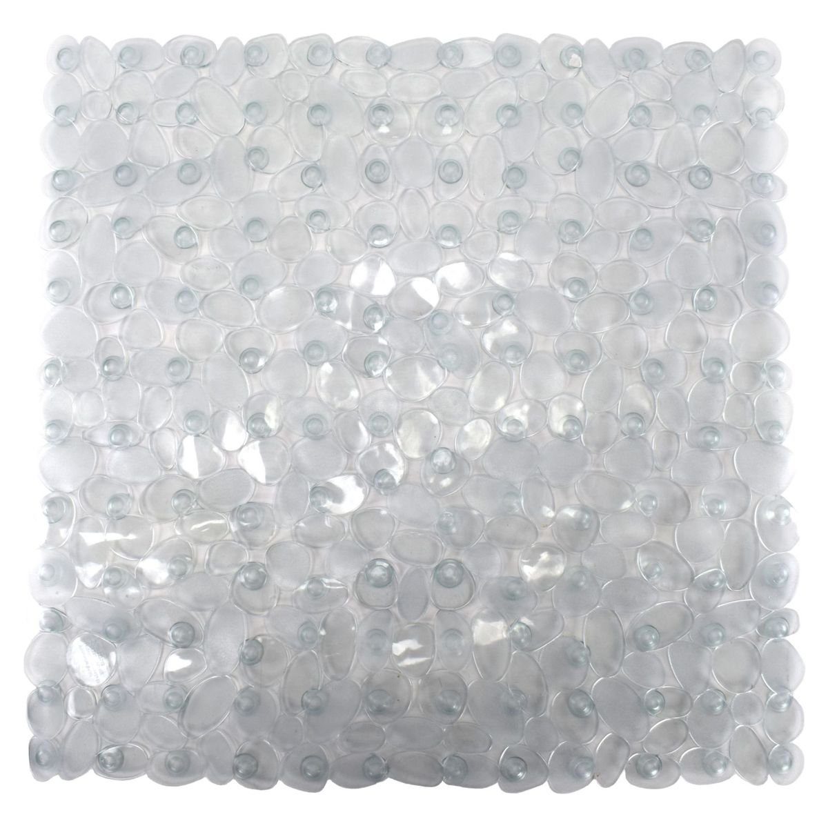 Marabellas Shop Badematte Rutschfeste Duscheinlage mit Steinoptik ca. 53 x 53 cm Duschmatte, Kunststoff, mit Saugnäpfen