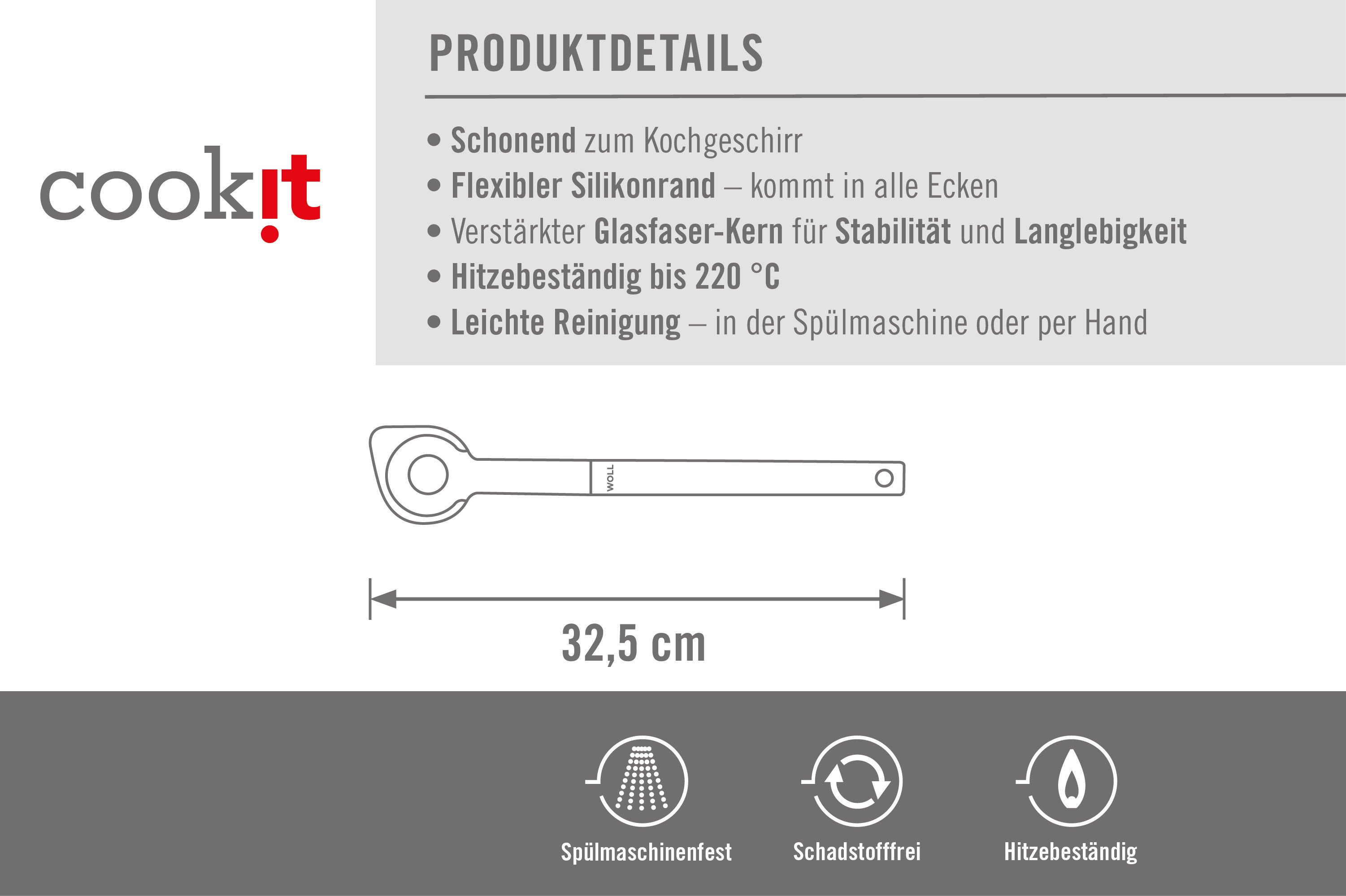 WOLL Kochlöffel Cook it, aus hochwertigem Kunststoff und Silikon