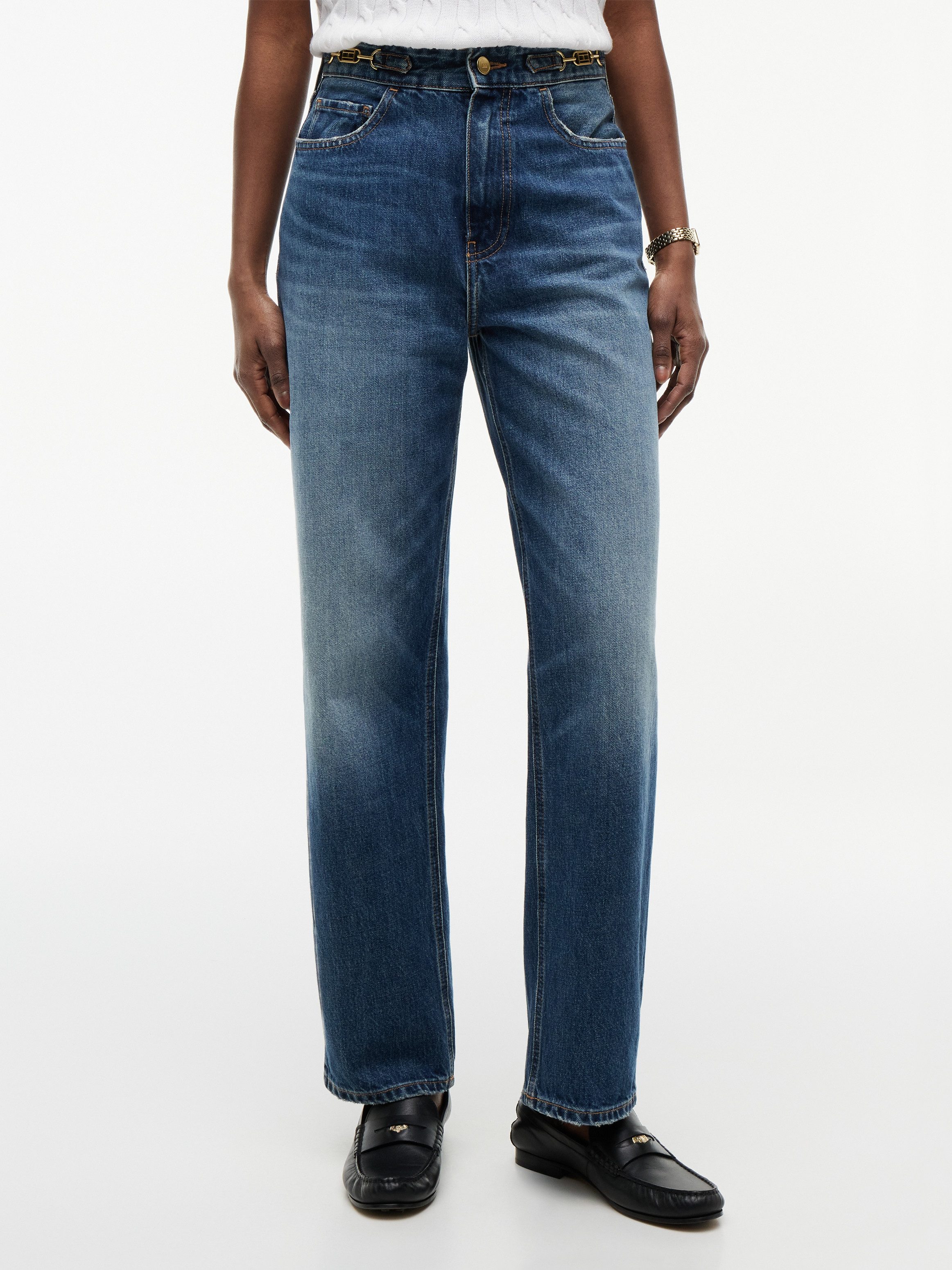 Tommy Hilfiger High-waist-Jeans TAPERED CAM HW ANKLE Baumwolle, knöchellang, high waist