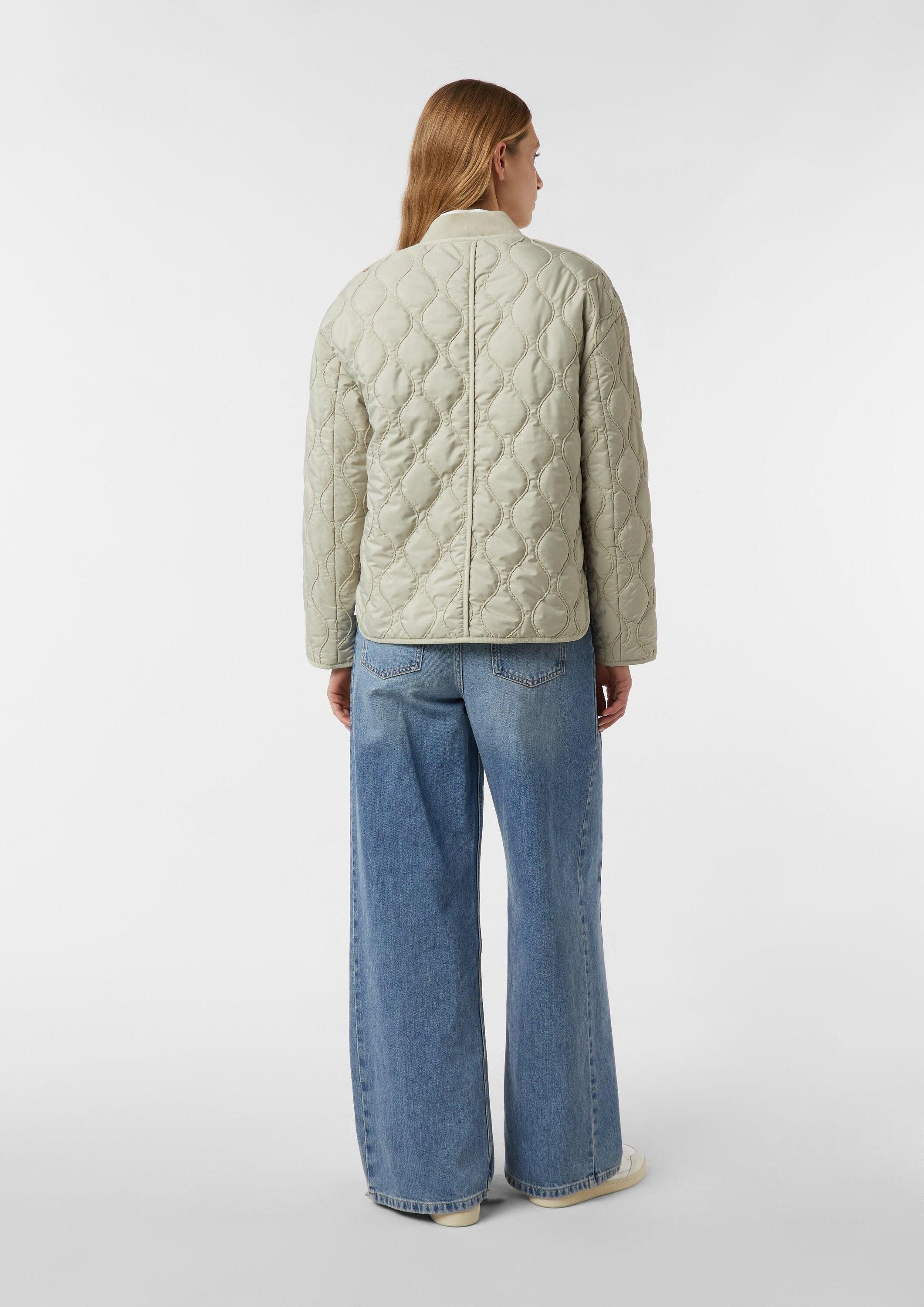 comma Funktionsjacke Outdoor-Jacke Wattierte Wendejacke mit Wellenstepp