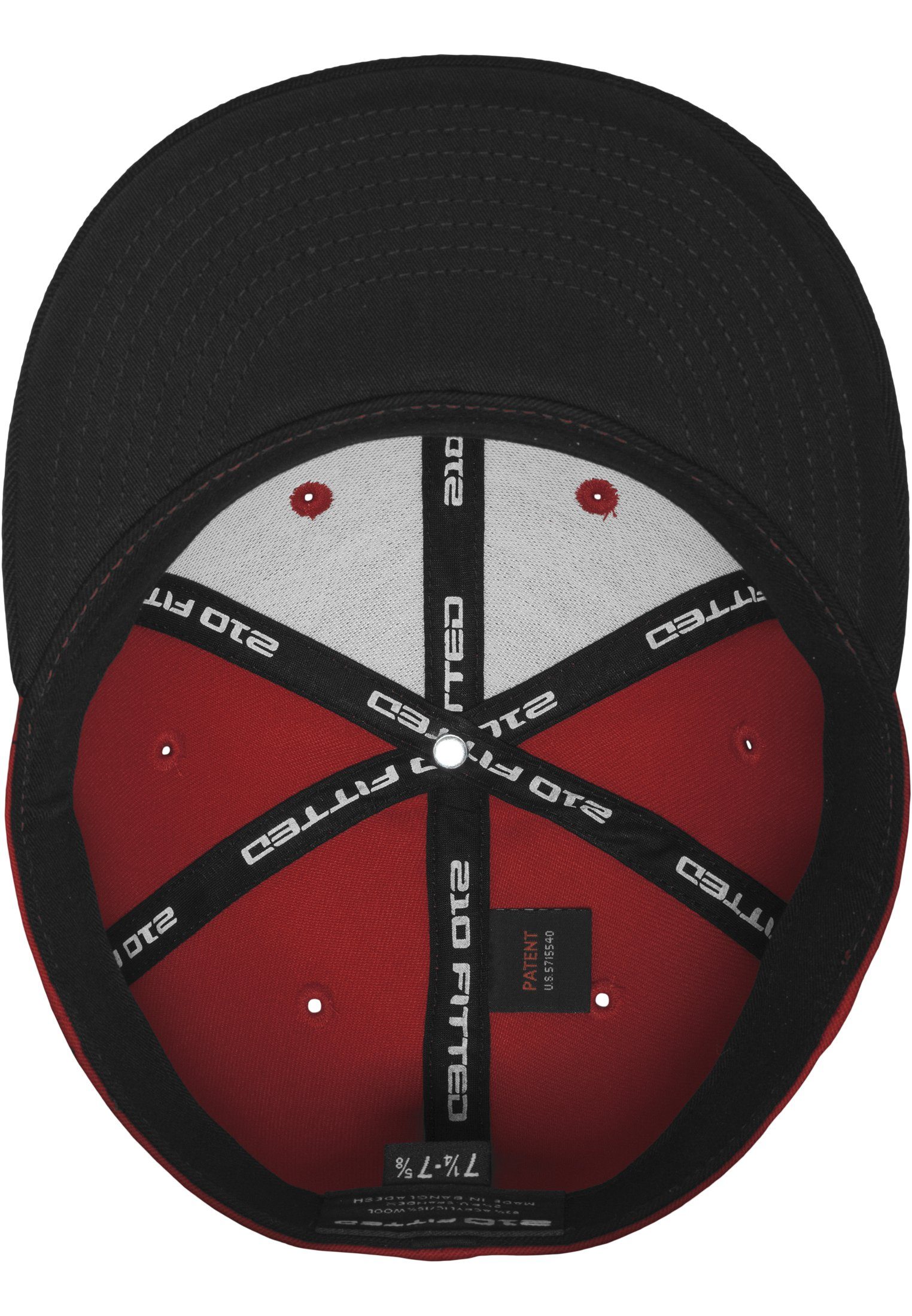 2-Tone red/black Premium Fitted Accessoires Cap Flexfit 210 Flex