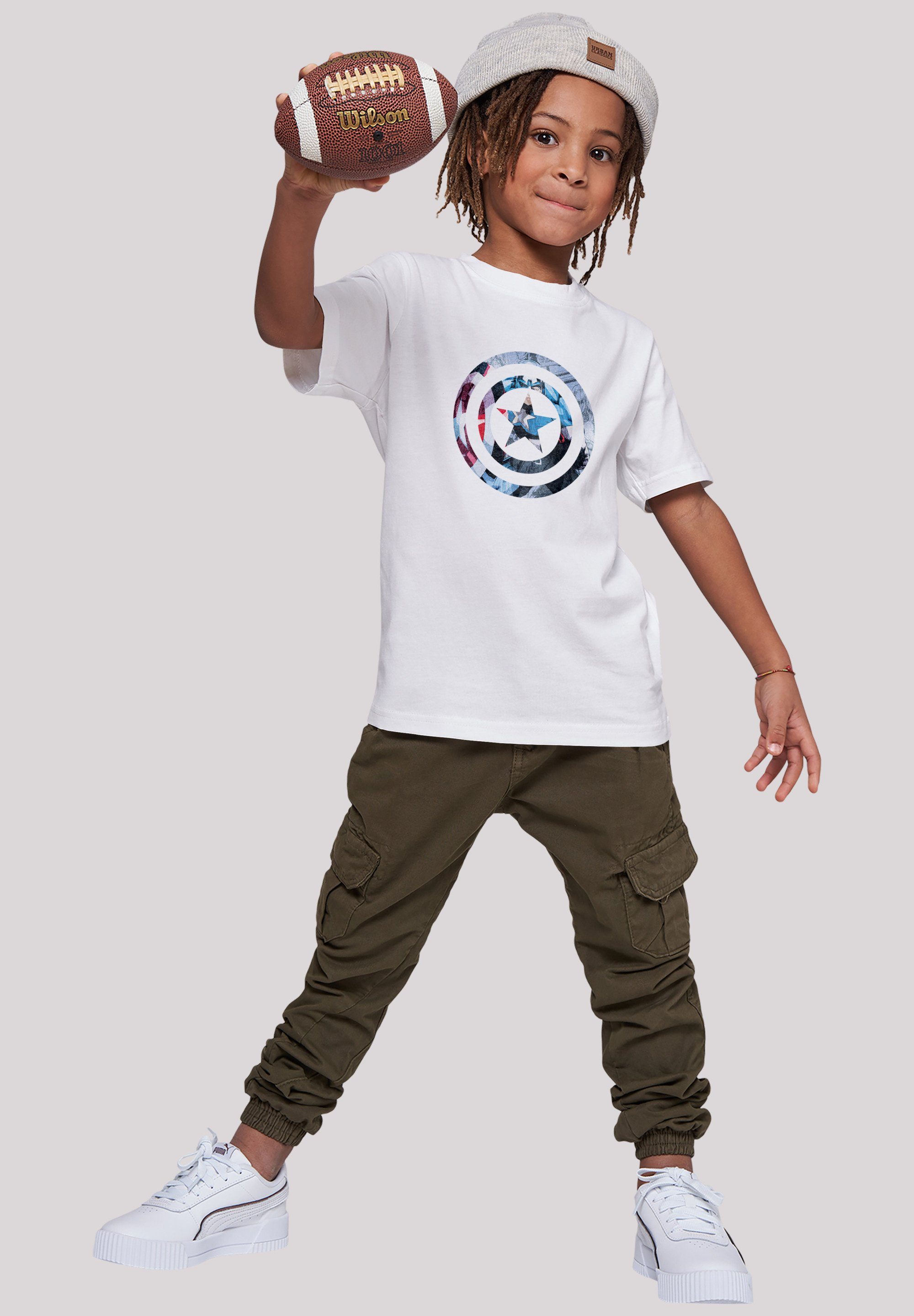 F4NT4STIC T-Shirt Marvel Superhelden Avengers Merch,Jungen,Mädchen,Logo Kinder,Premium Print Symbol Captain Montage Unisex America