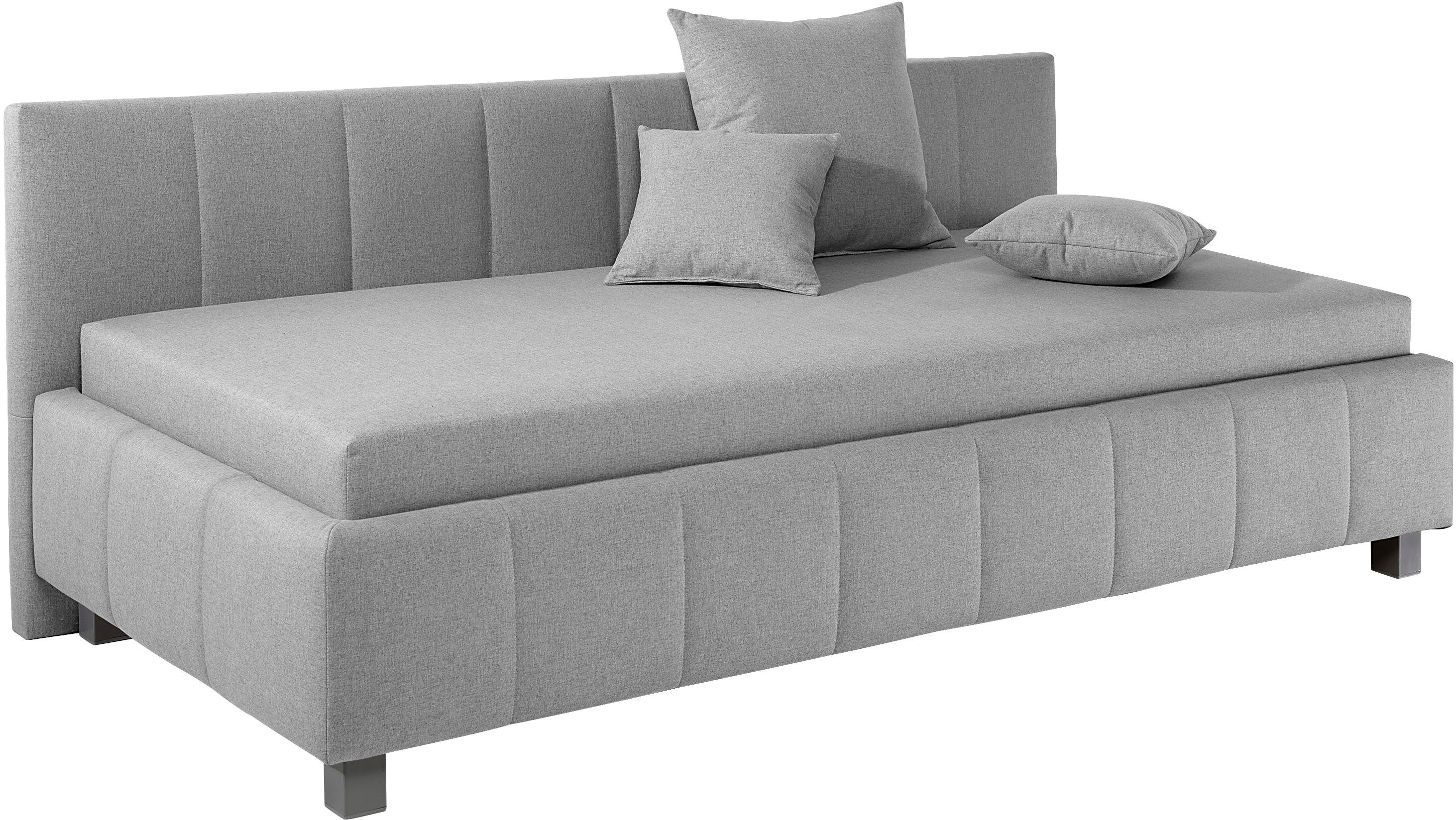 Maintal Polsterliege Mailo, mit Bettkasten, in 3 Breiten, Federkern- oder Bonellmatratze wählbar