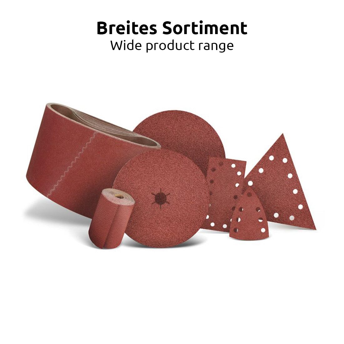 MioTools Schleifscheibe Ø 225 mm 10-Loch Klett-Schleifscheiben für Trockenbauschleifer, Normalkorund, 10 Stk., K36