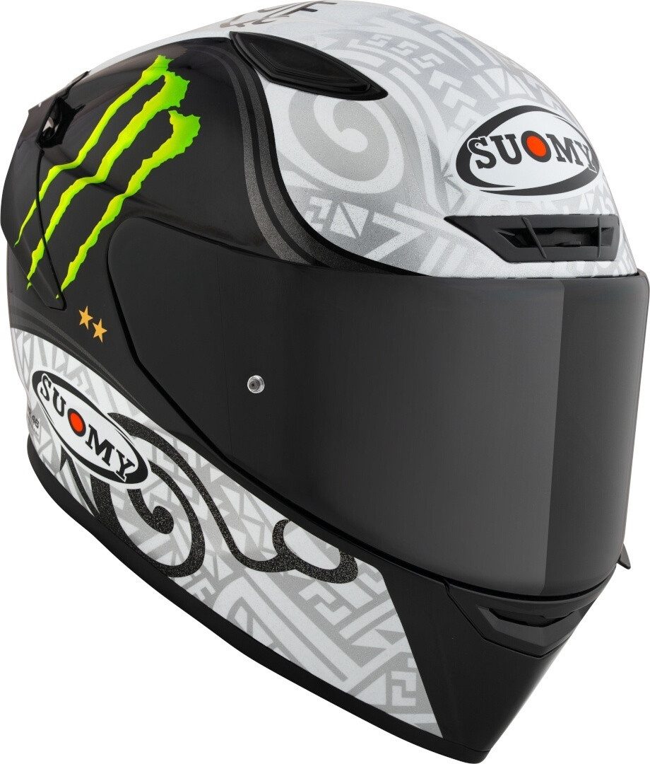 Suomy Motorradhelm Track-1 Bagnaia Winter Test Monster Replica Helm, Notfallsystem-Polsterung (EQRS)