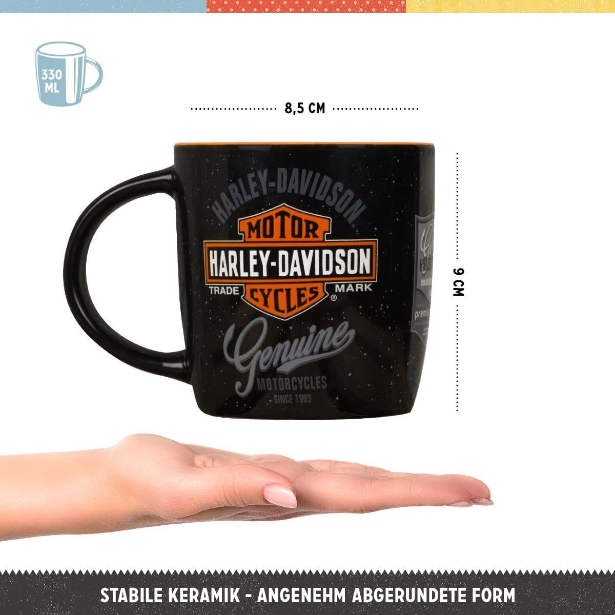 Nostalgic-Art Tasse Kaffeetasse - Harley-Davidson – Genuine Logo