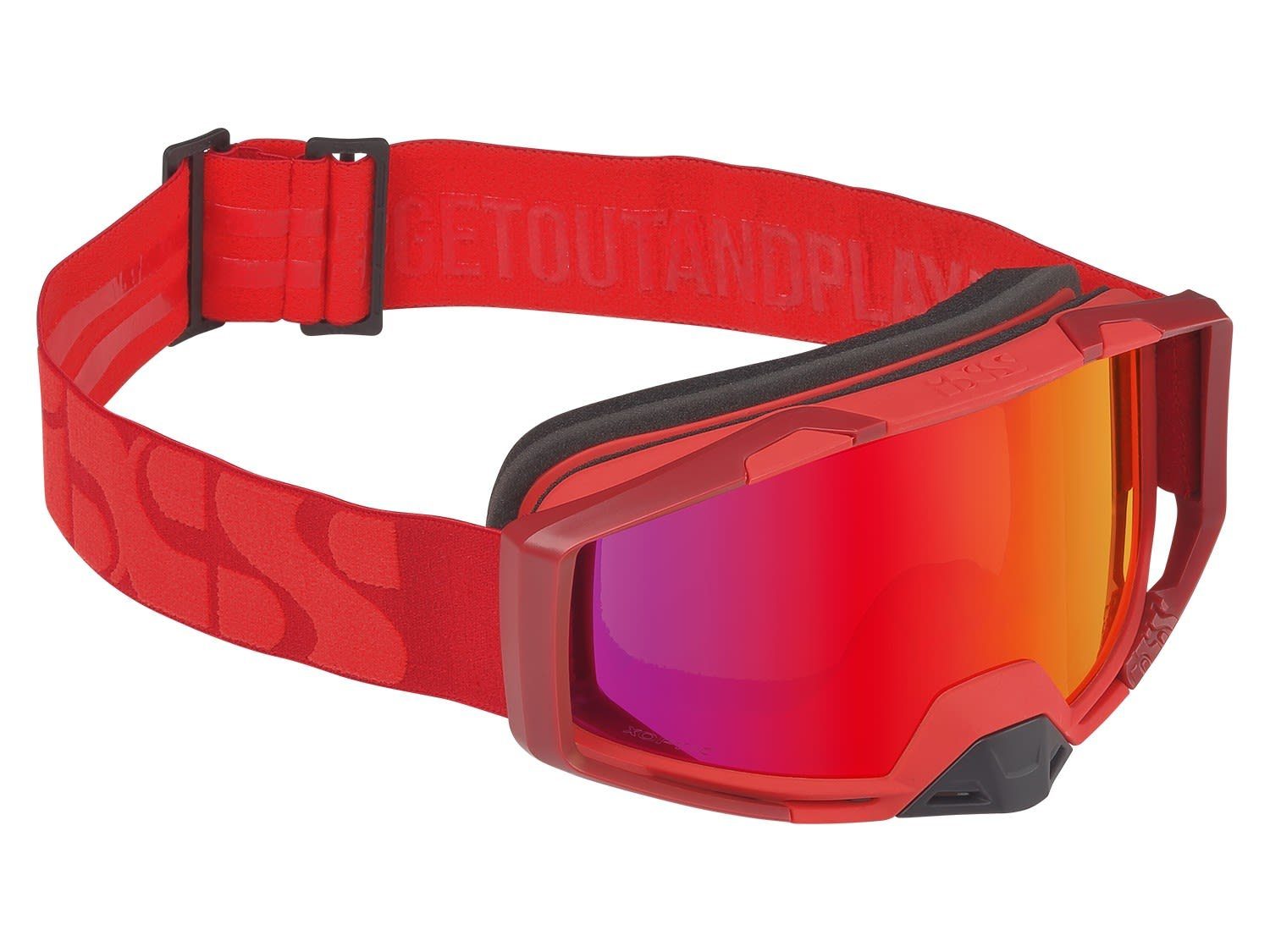 IXS Red Fahrradbrille Goggle Trigger Accessoires Ixs Racing Mirror