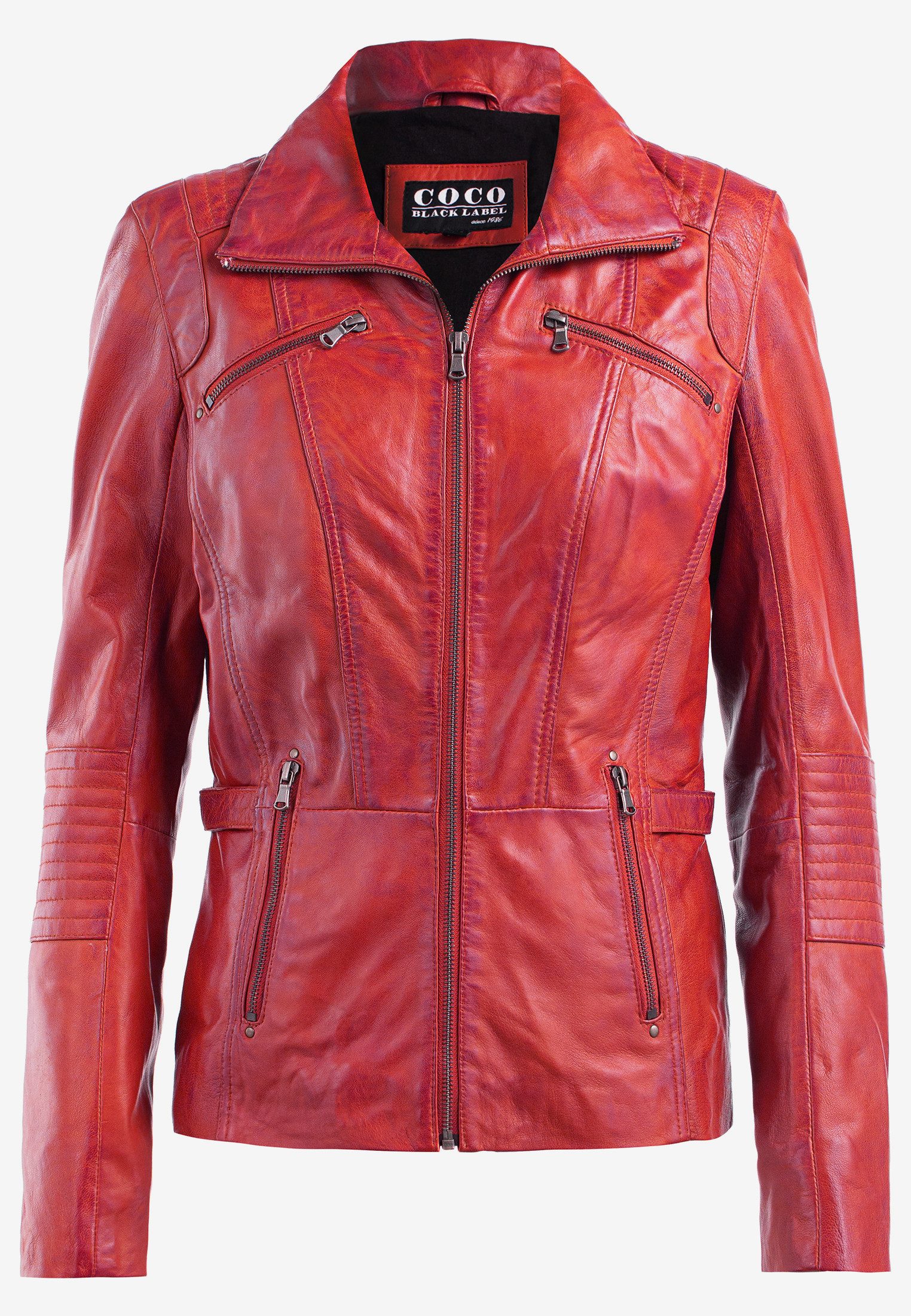 CBL Lederjacke MQ-44919 mit stehkragen günstig online kaufen