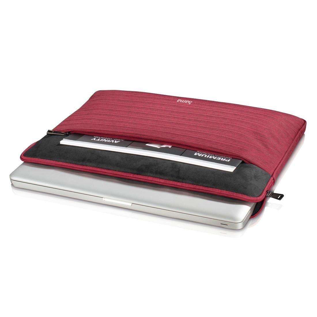 bis "Tayrona", Hama rot Laptop-Sleeve (15,6), 40 Notebook-Sleeve Laptoptasche cm