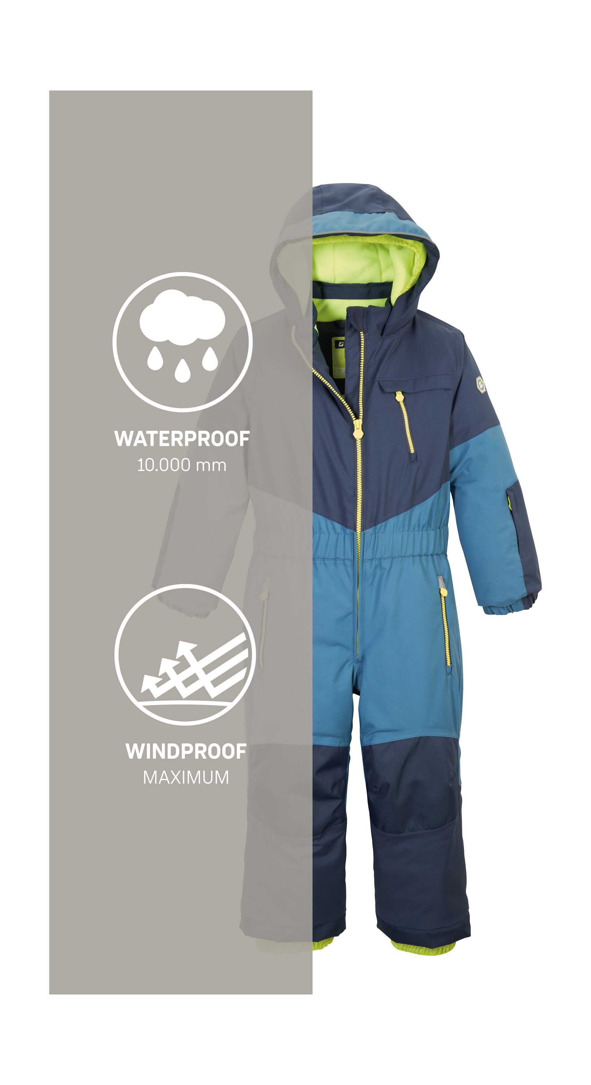 Killtec Overall KW 89 MNS ONPC Skioverall, wind-u wasserdicht, mitwachsend