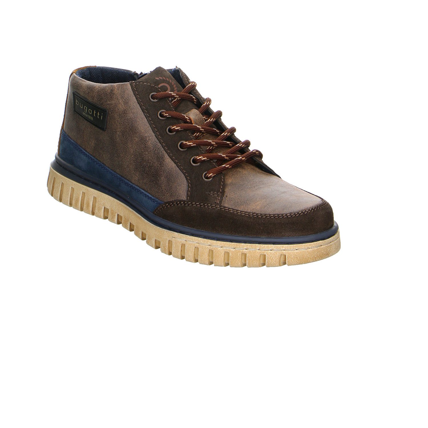 bugatti Bugatti 321atg321900-6100 Velour Schnürstiefel braun Chelseaboots