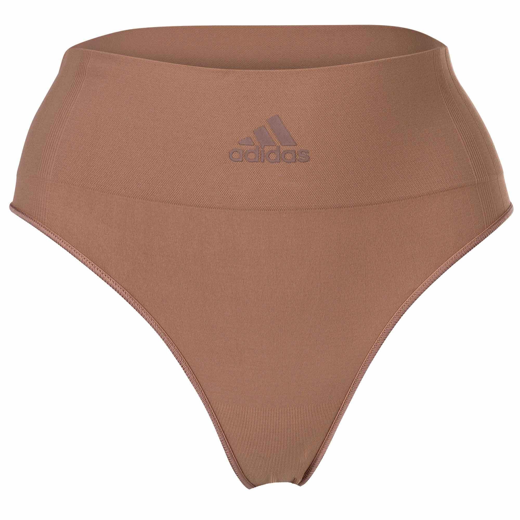 Thong, 2er Micro String Pack adidas Sportswear Schwarz/Braun String, - Damen Smart Slip,