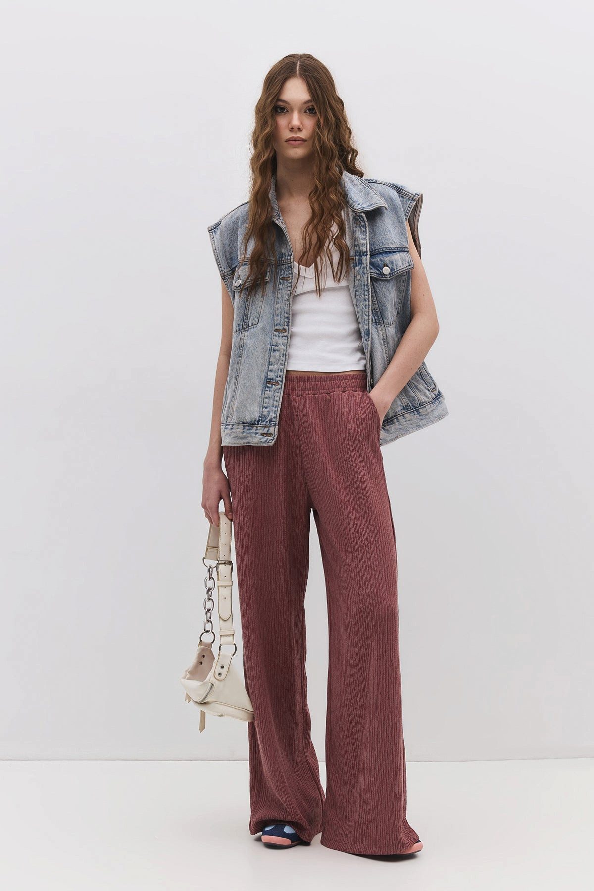 Bequeme Jeans Bequeme Hose mit Struktur