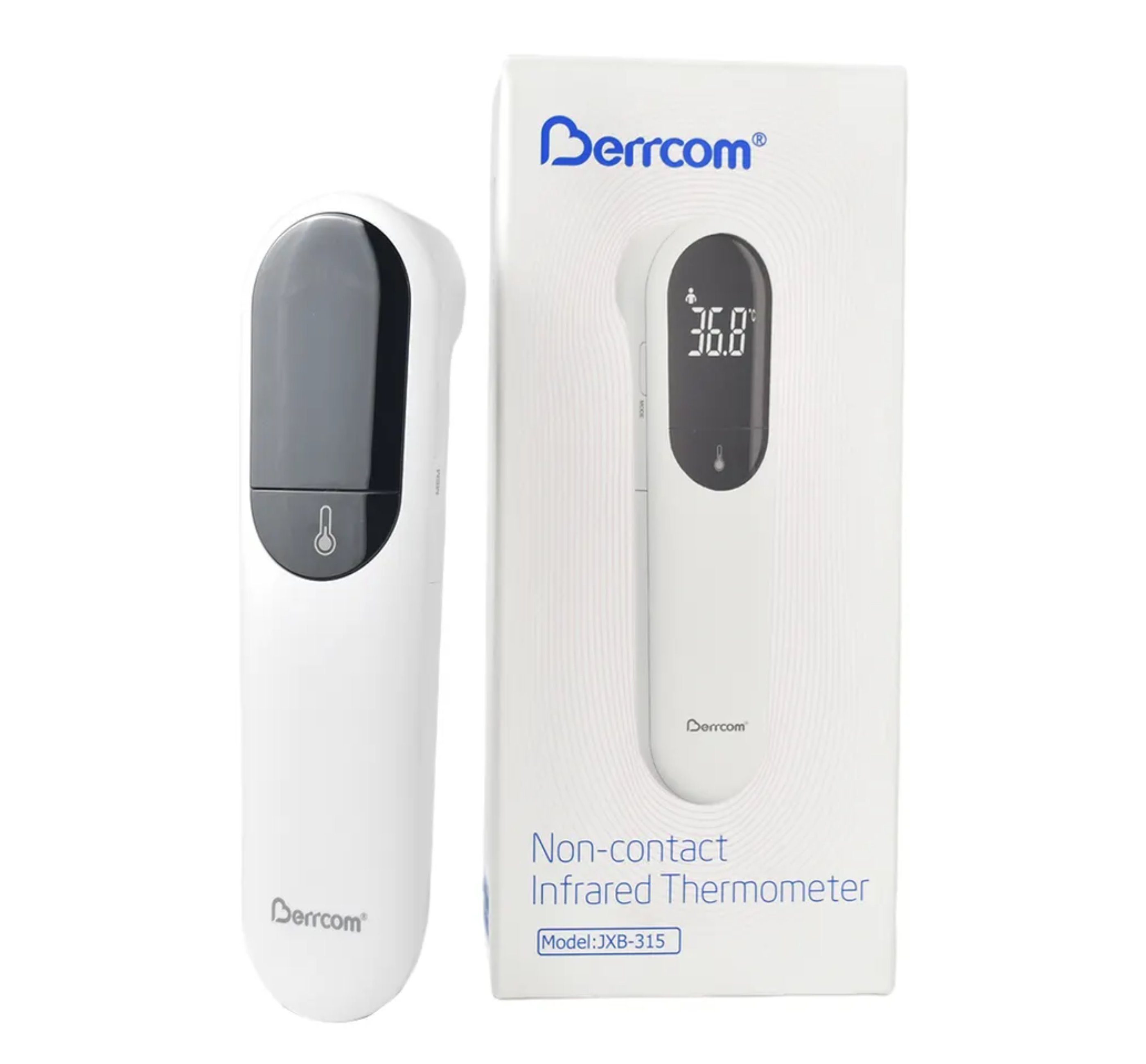 Berrcom medizinisch, Infrarot-Digitalthermometer 3 die 32 Sätze, Farben, Anwendungsbereich: ~80℃ Berührungsloses Speicher: Stirn, für Stirn-Fieberthermometer 0℃